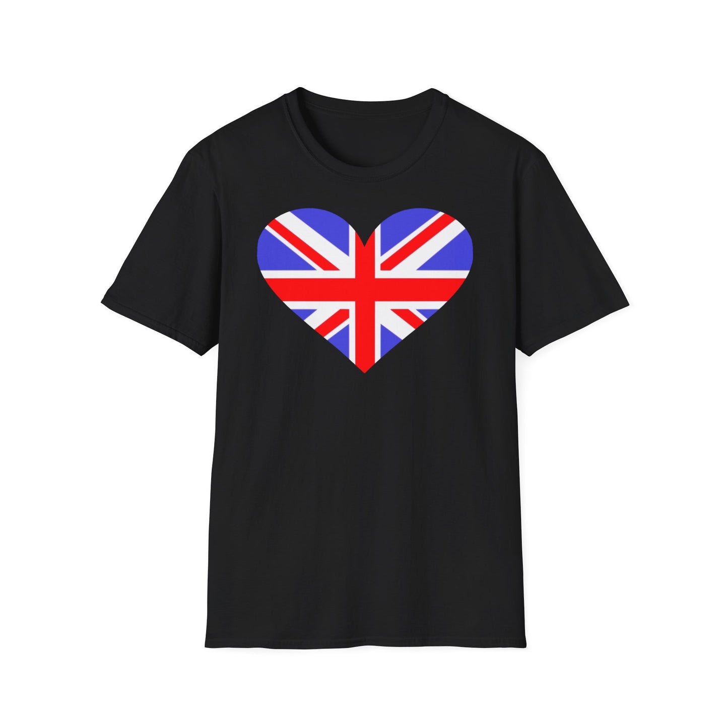 Union Jack Flag Heart T-Shirt