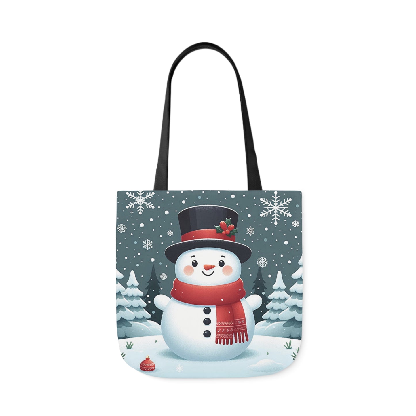 Christmas Snowman Winter Wonderland Shoulder Tote Bag