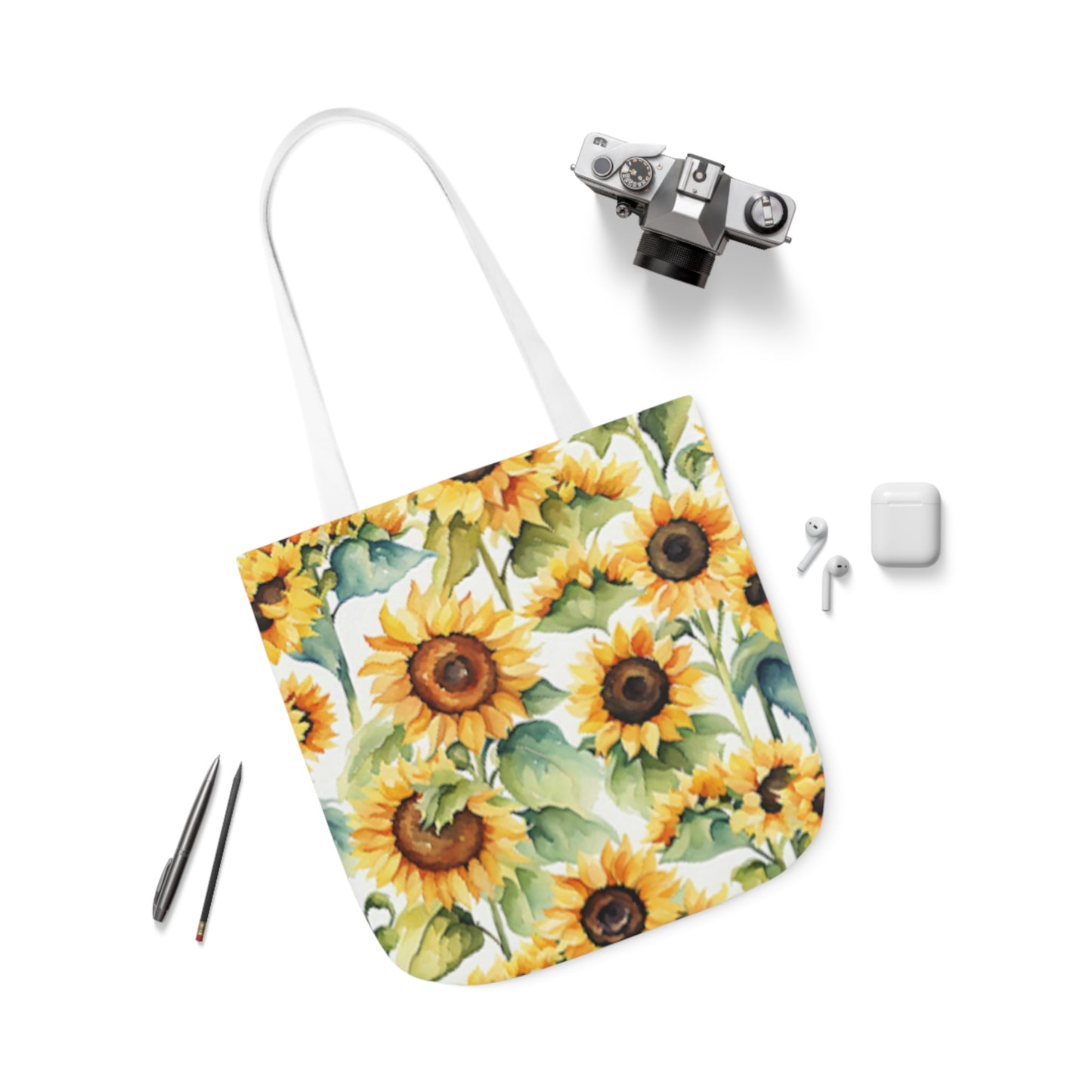 Yellow Sunflowers Shoulder Tote Bag