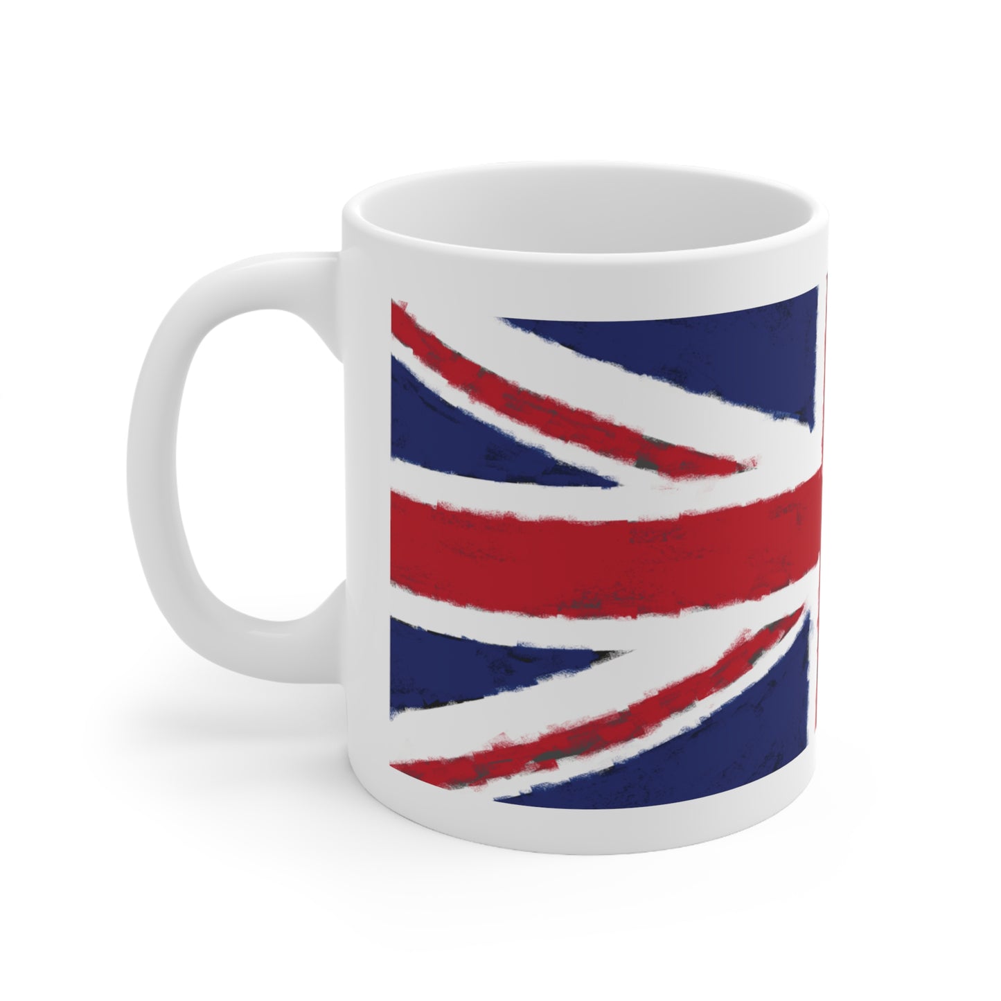 Union Jack Flag Chalk Wrap Around Coffee Mug