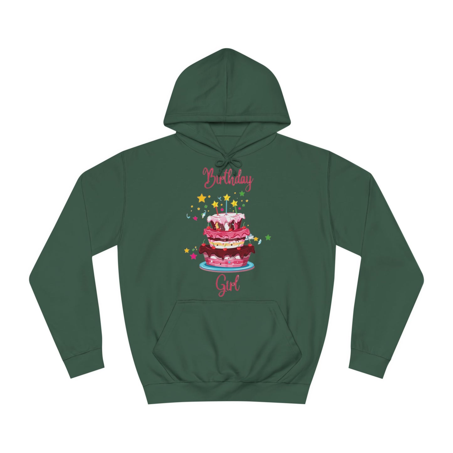 Birthday Girl Star Birthday Cake Hoodie