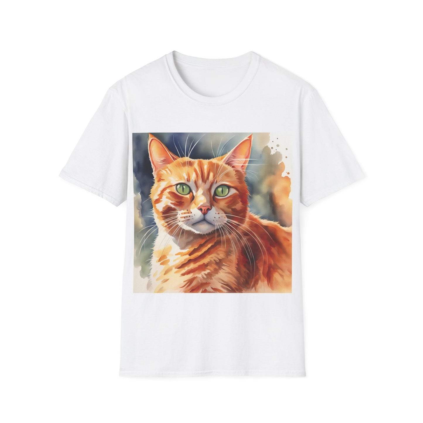 Ginger Cat Cute Watercolor T-Shirt