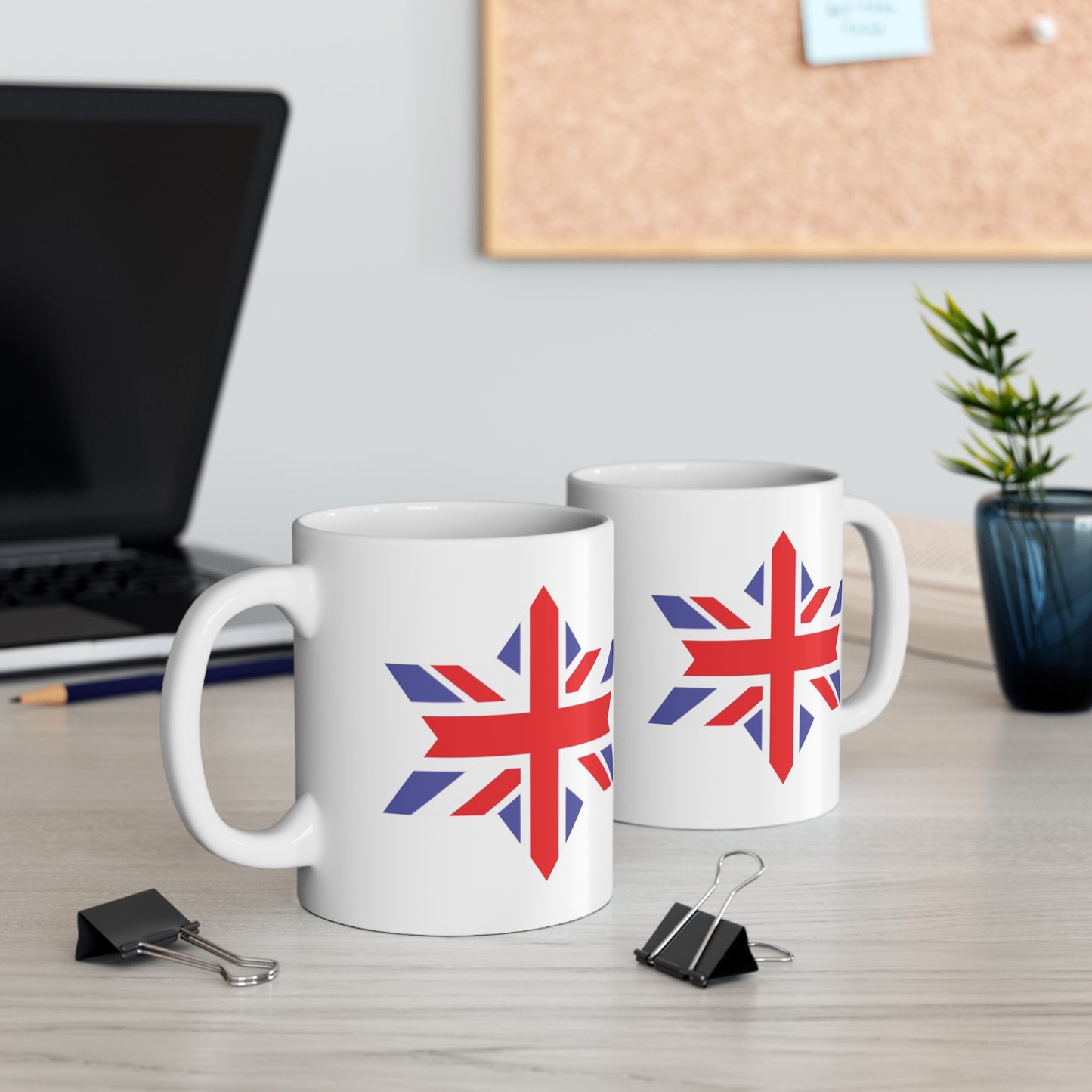 Union Jack Flag Star Coffee Mug