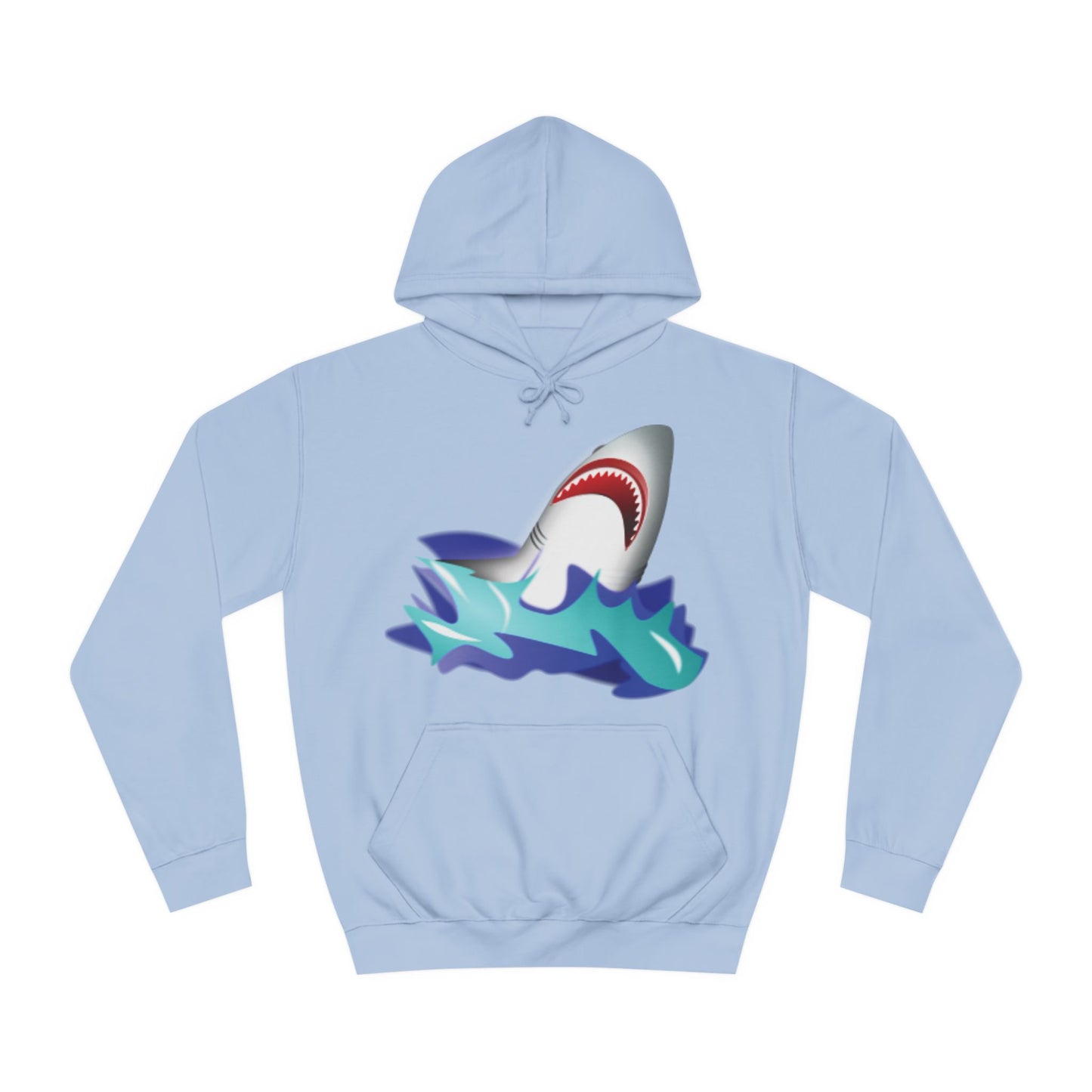 Great White Shark Rise Cartoon Hoodie