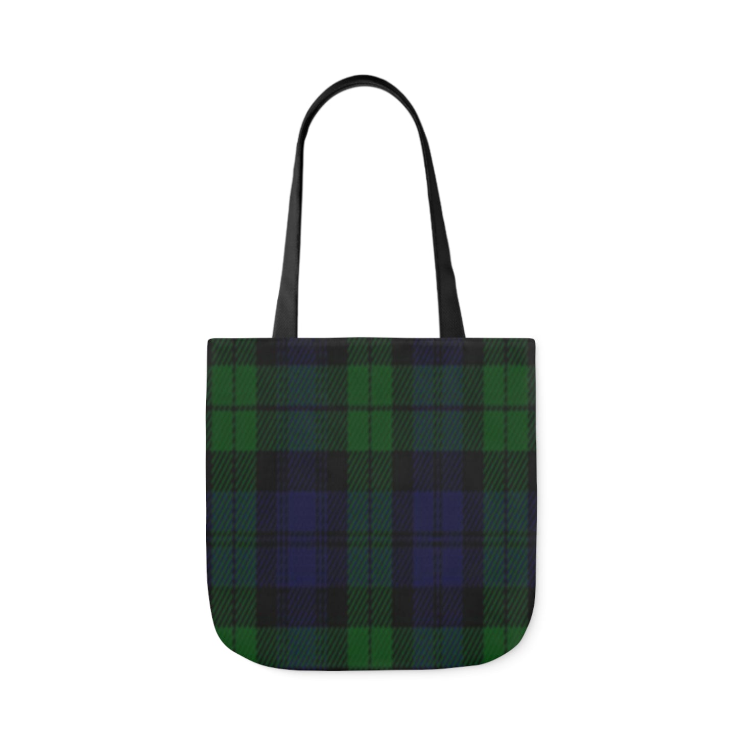 Blue And Green Scottish Sunderland Tartan Shoulder Tote Bag