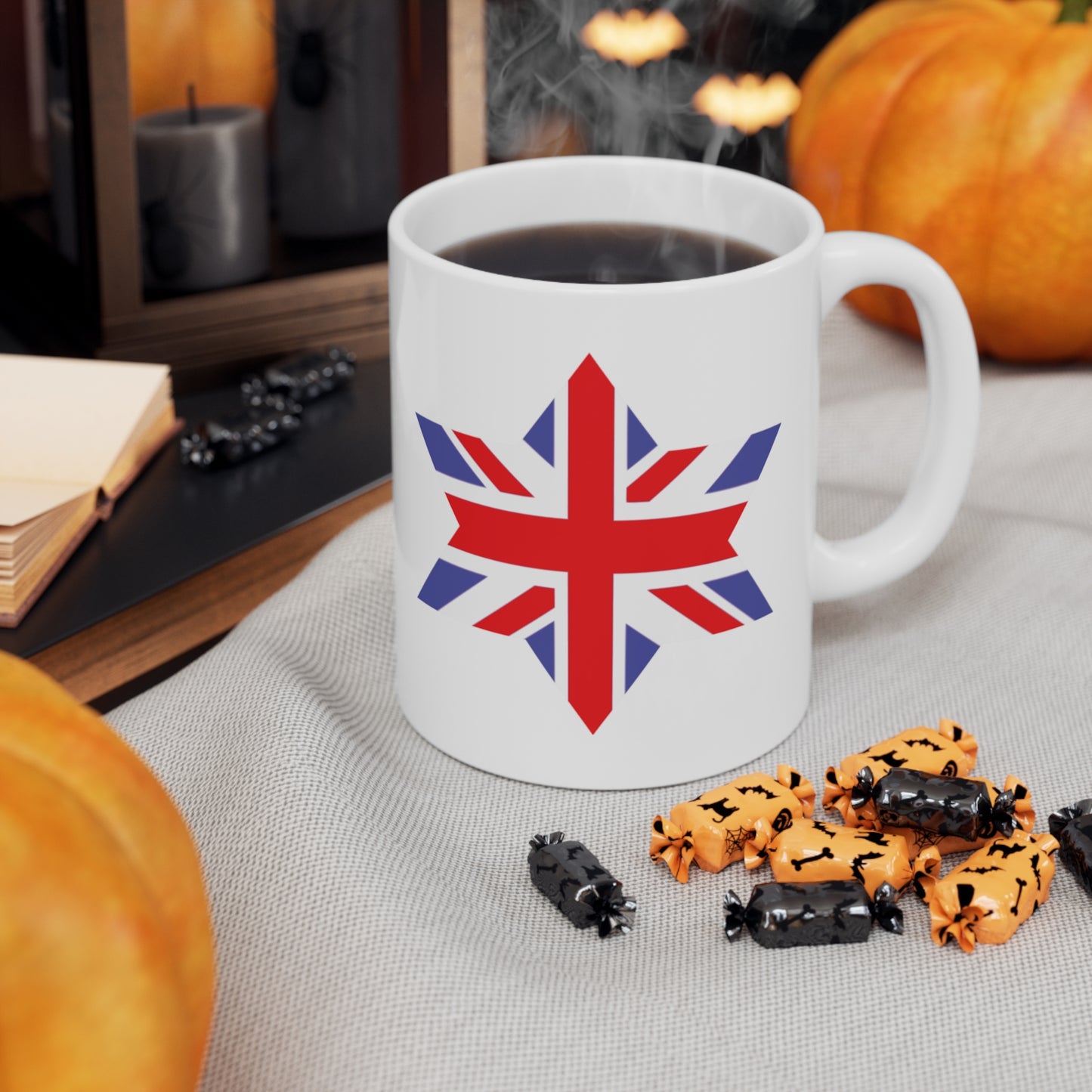 Union Jack Flag Star Coffee Mug