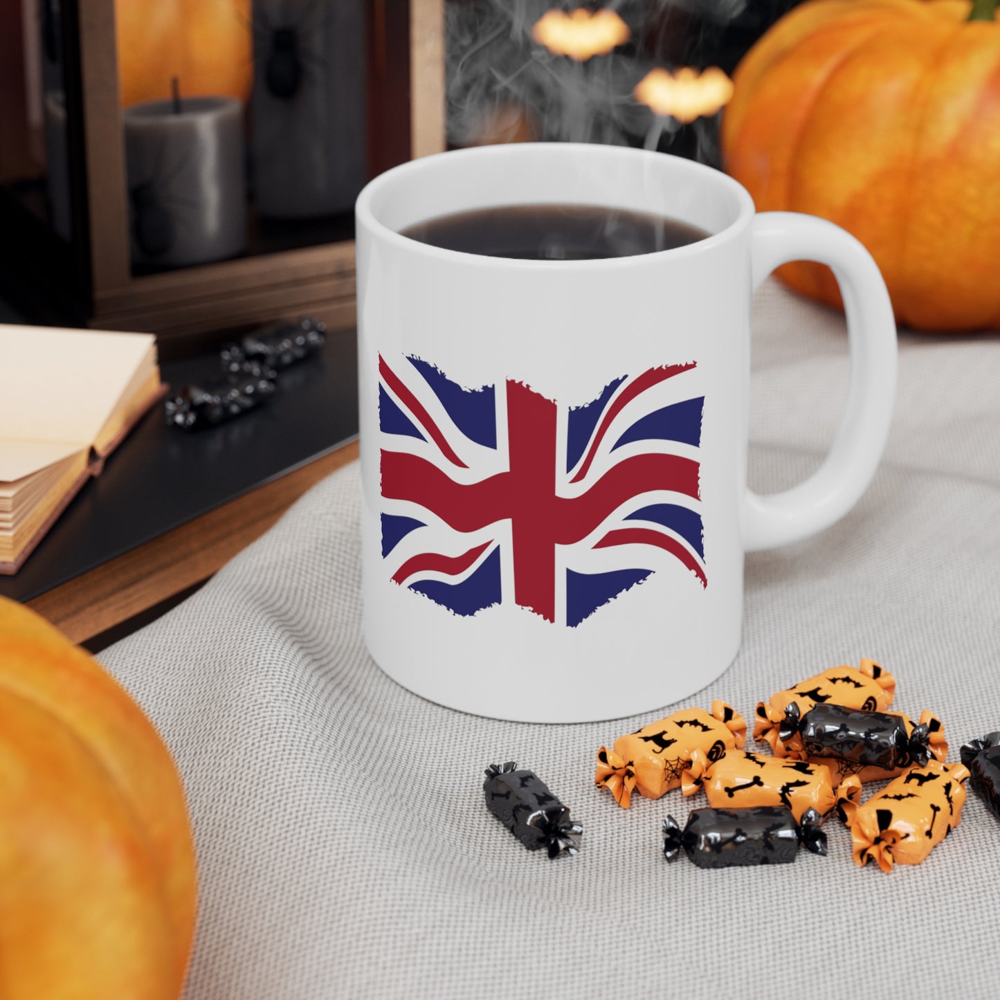 Union Jack Flag Grunge Coffee Mug