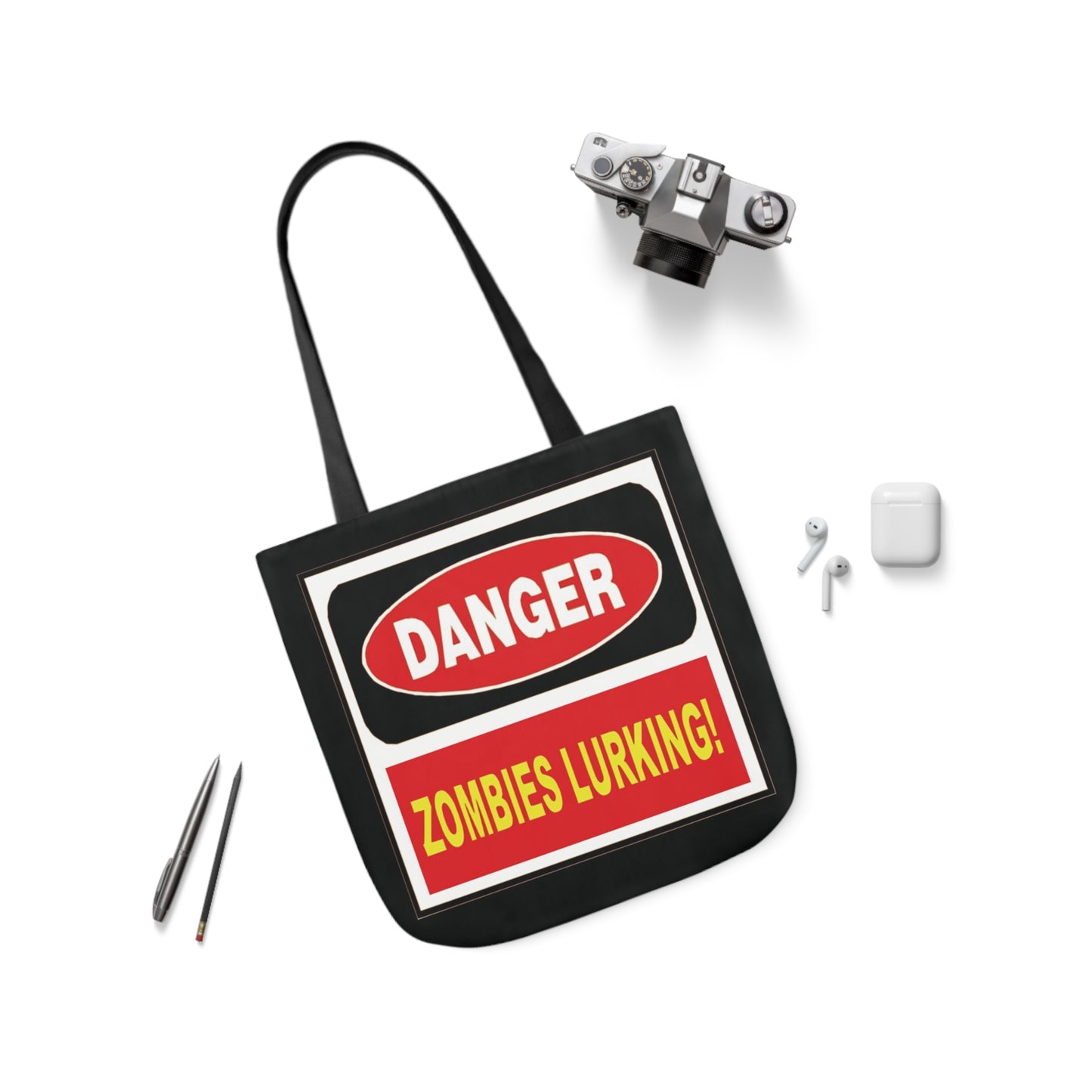 Danger Zombies Lurking! Shoulder Tote Bag