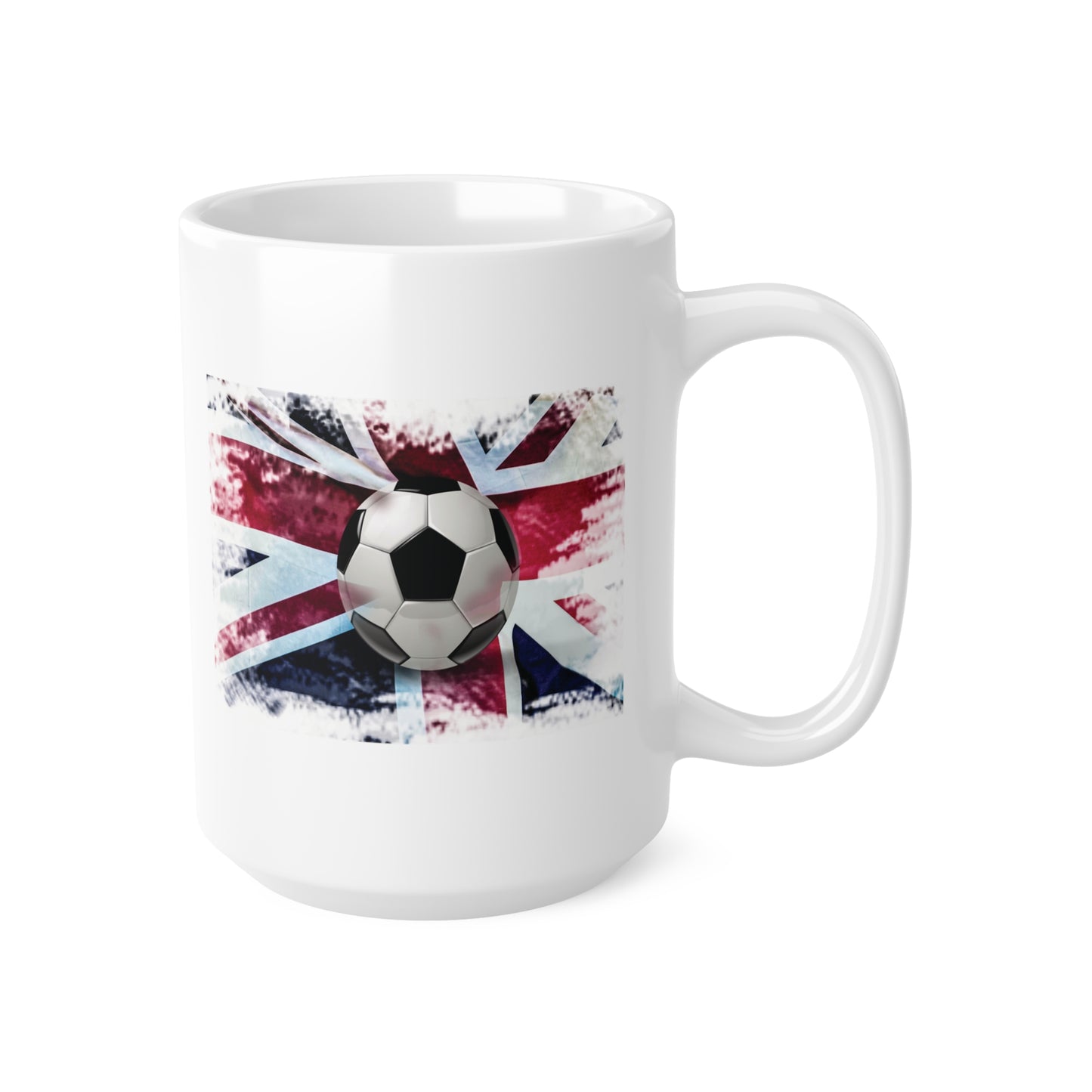 English Football Great Britain Union Jack Flag Coffee Mug