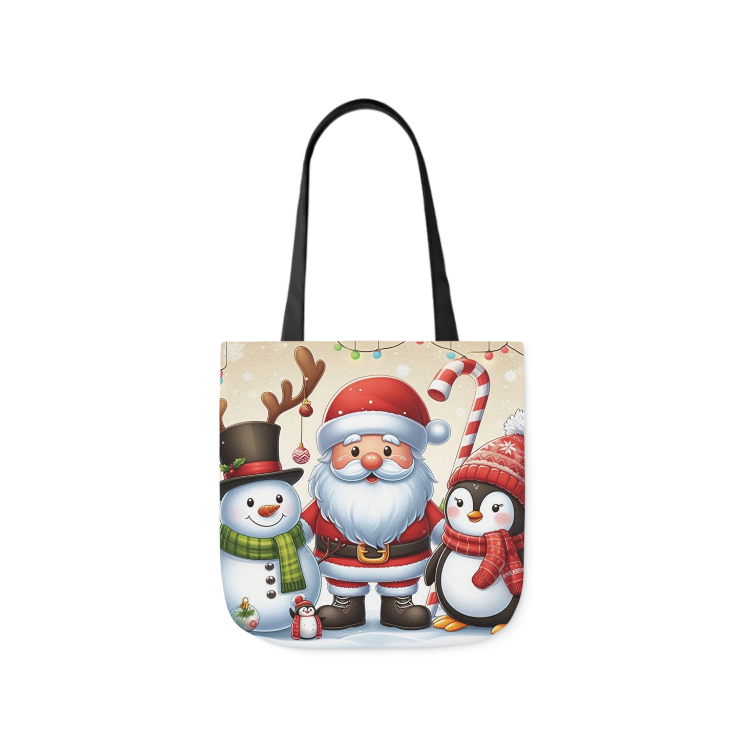 Christmas Santa And Friends Shoulder Tote Bag