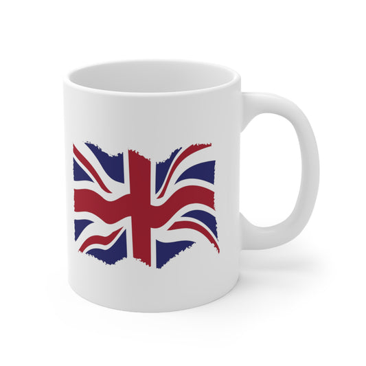 Union Jack Flag Grunge Coffee Mug