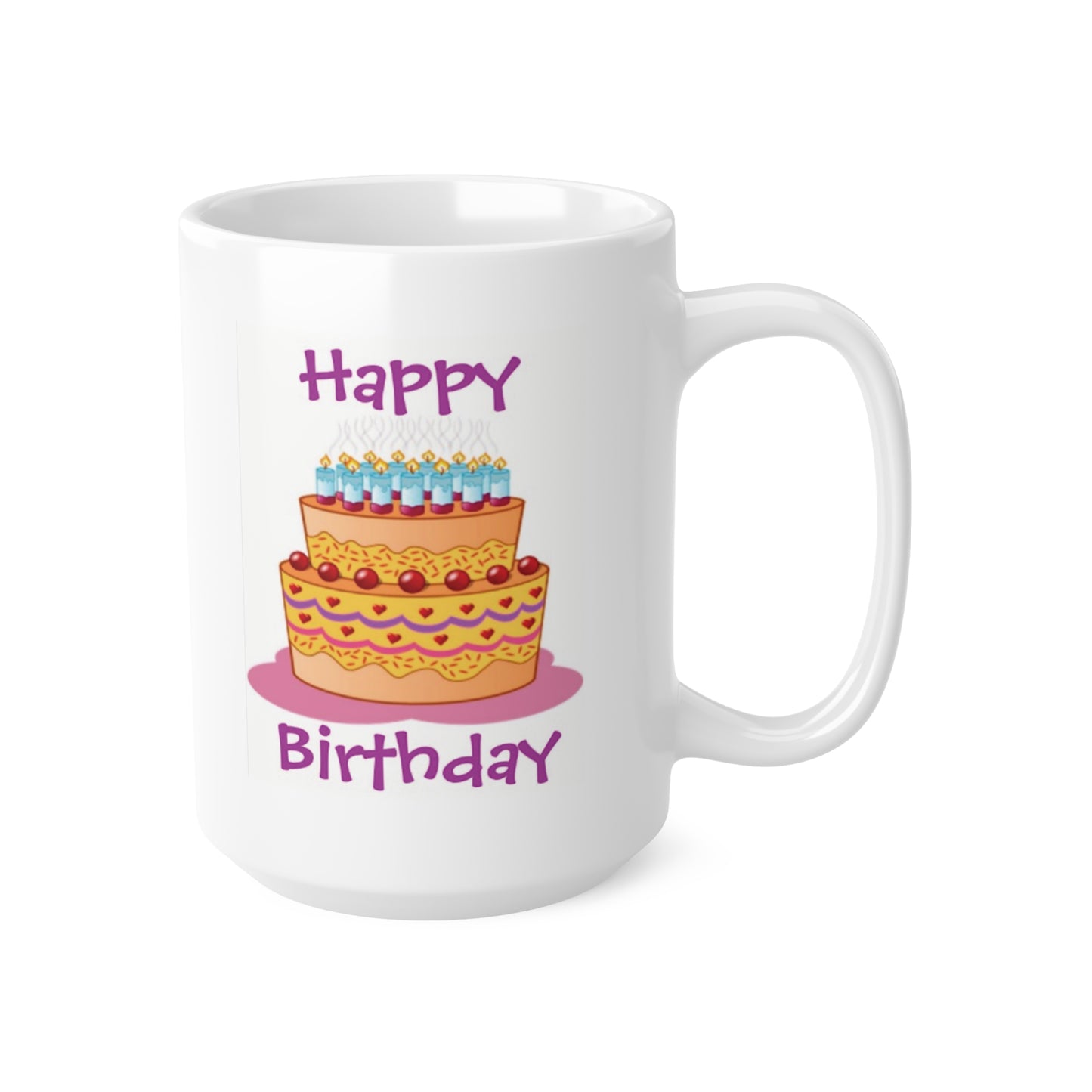 Happy Birthday Big Cake Coffee Mug