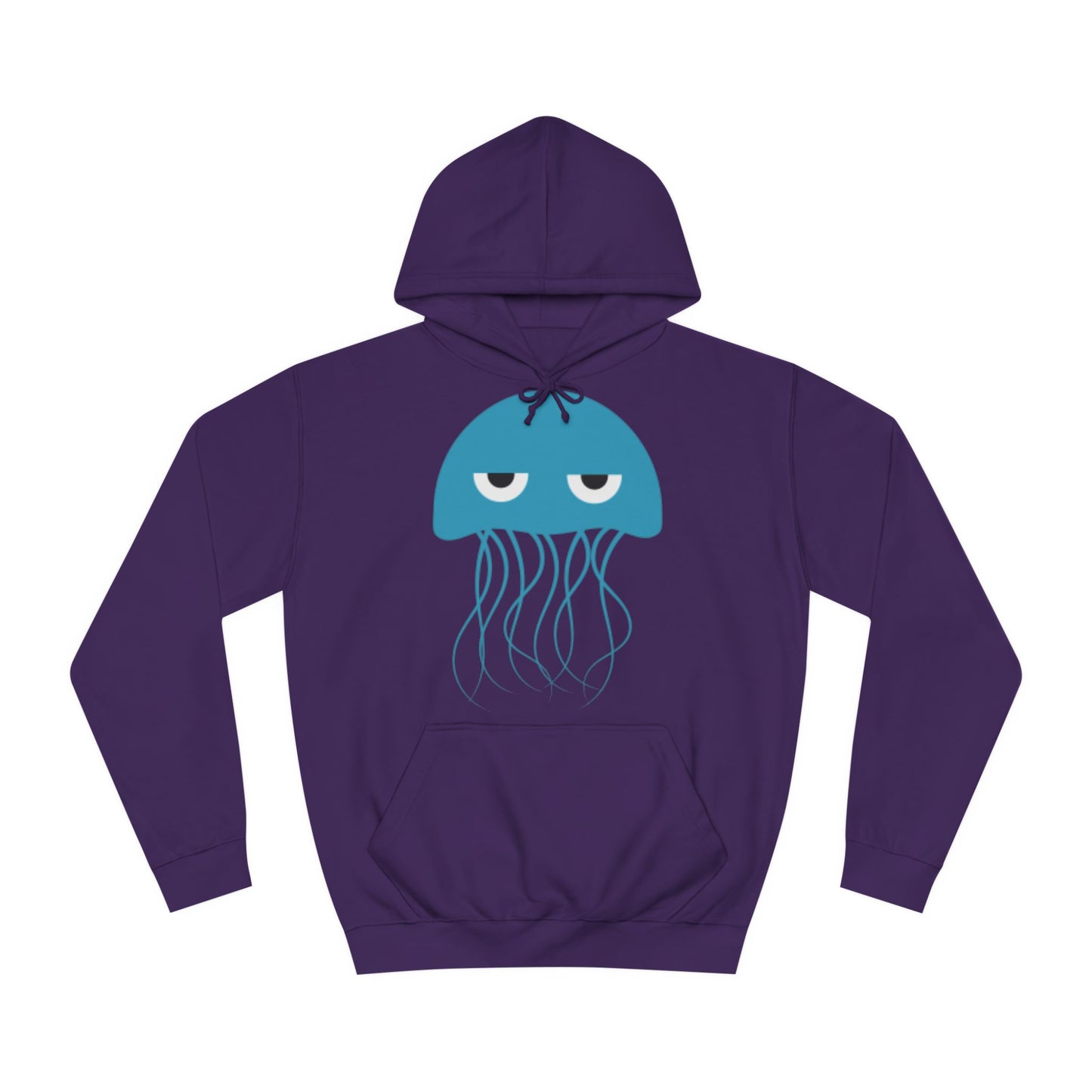 Grumpy Blue Jellyfish Hoodie