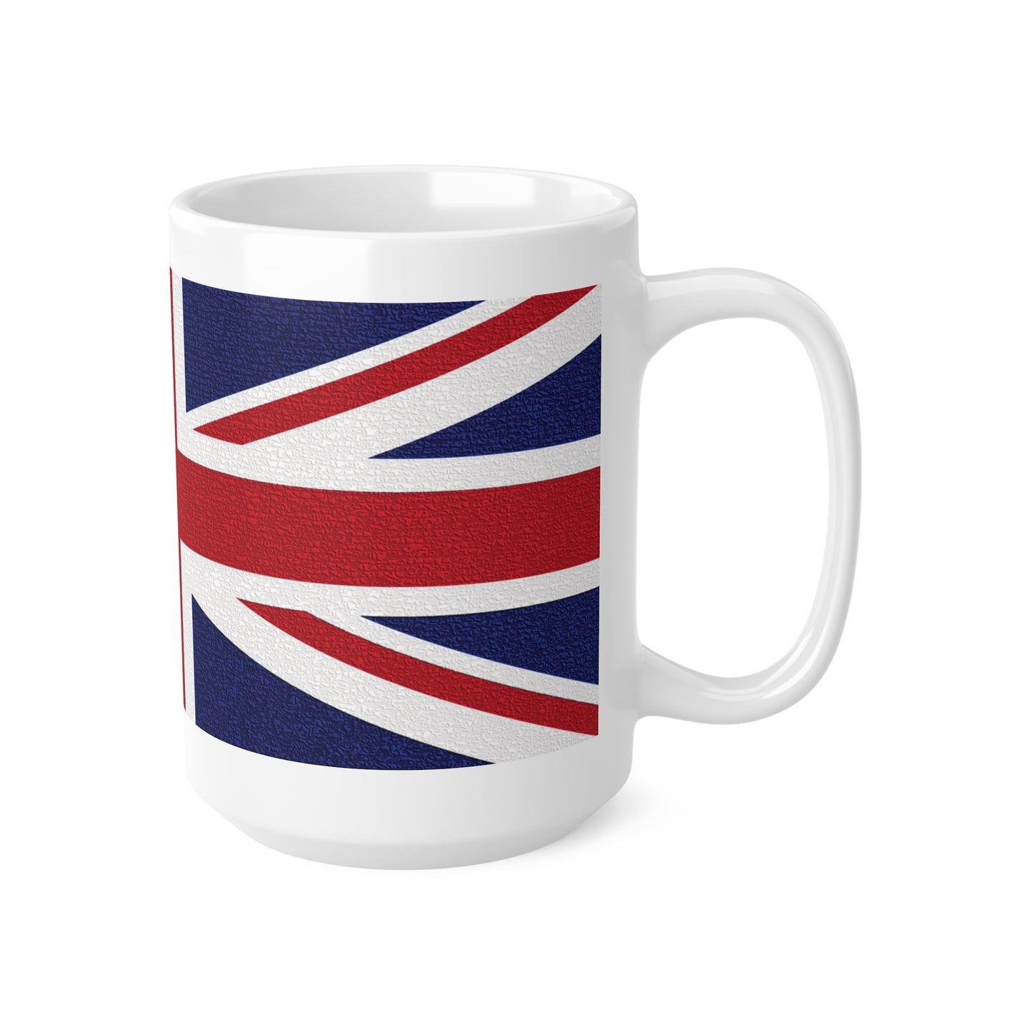 Union Jack Flag Mosaic Wrap Around Coffee Mug