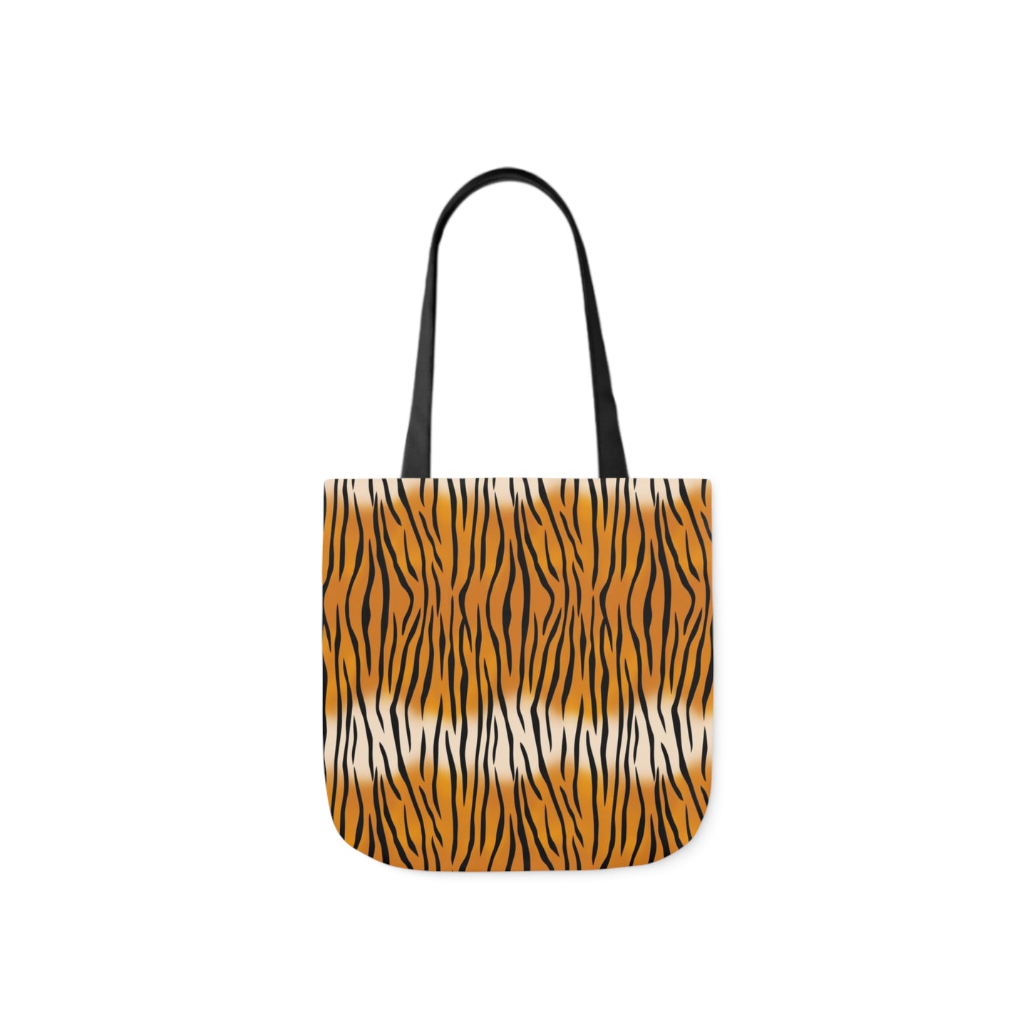 Tiger Fur Pattern Print Shoulder Tote Bag