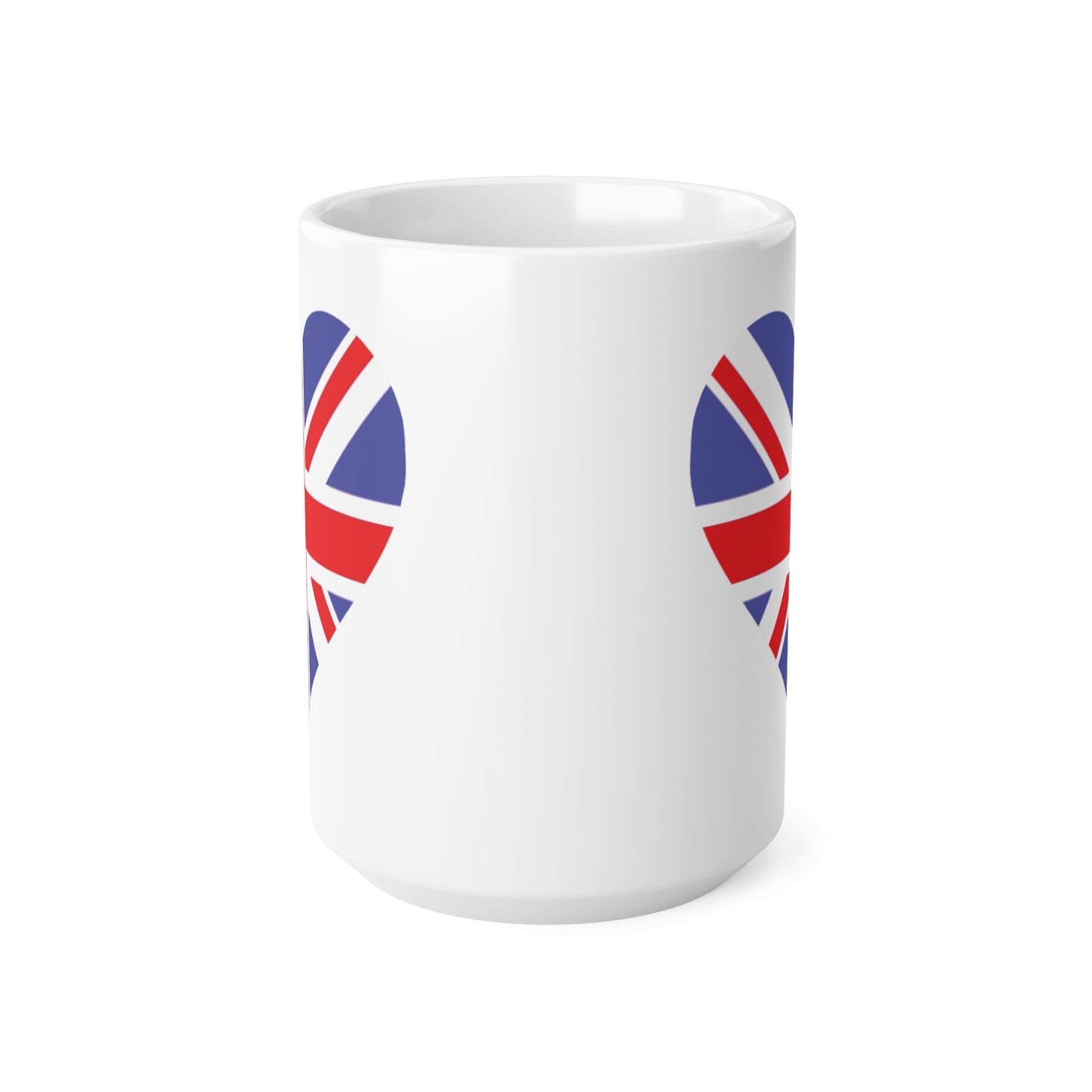 Union Jack Flag Heart Coffee Mug