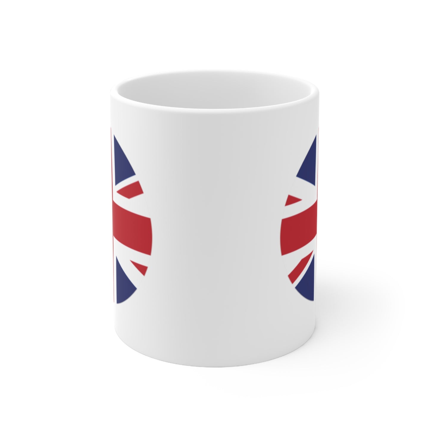 Union Jack Flag Round Circle Coffee Mug