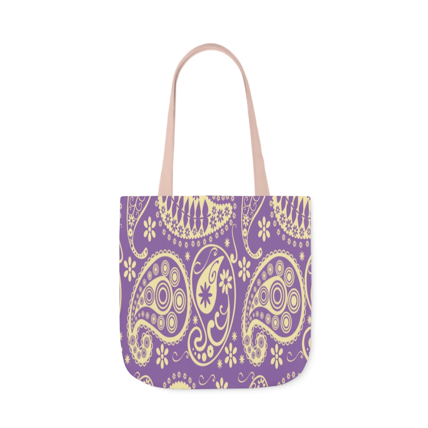 Purple Paisley Pattern Shoulder Tote Bag