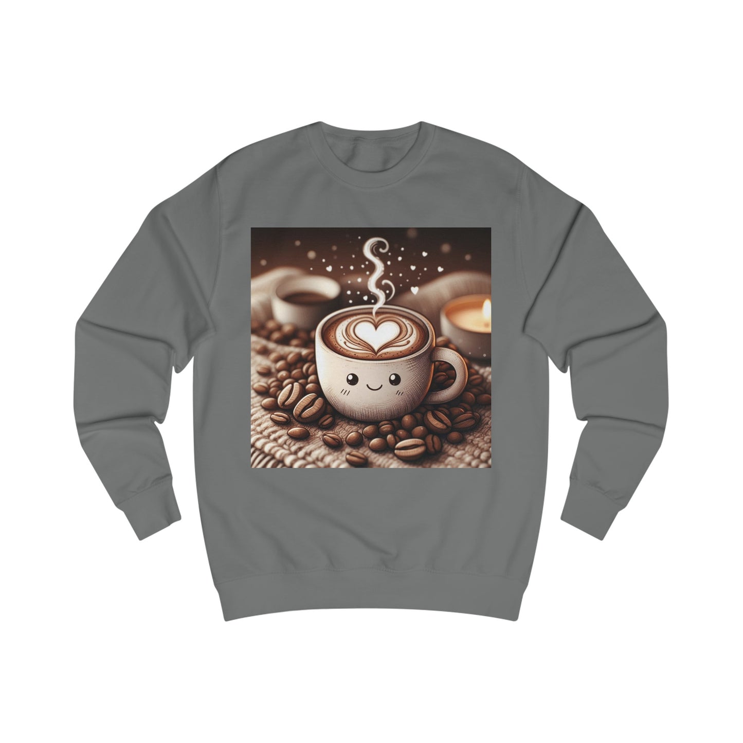 Coffee Love Cappuccino Cute Cartoon Sweatshirt