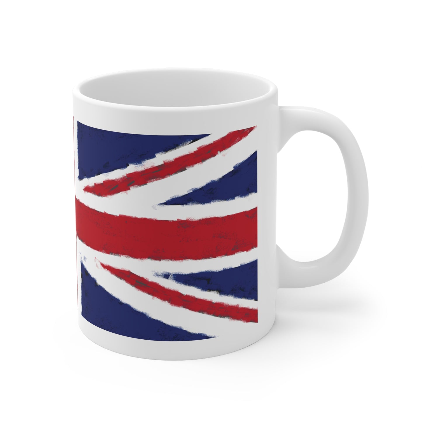 Union Jack Flag Chalk Wrap Around Coffee Mug