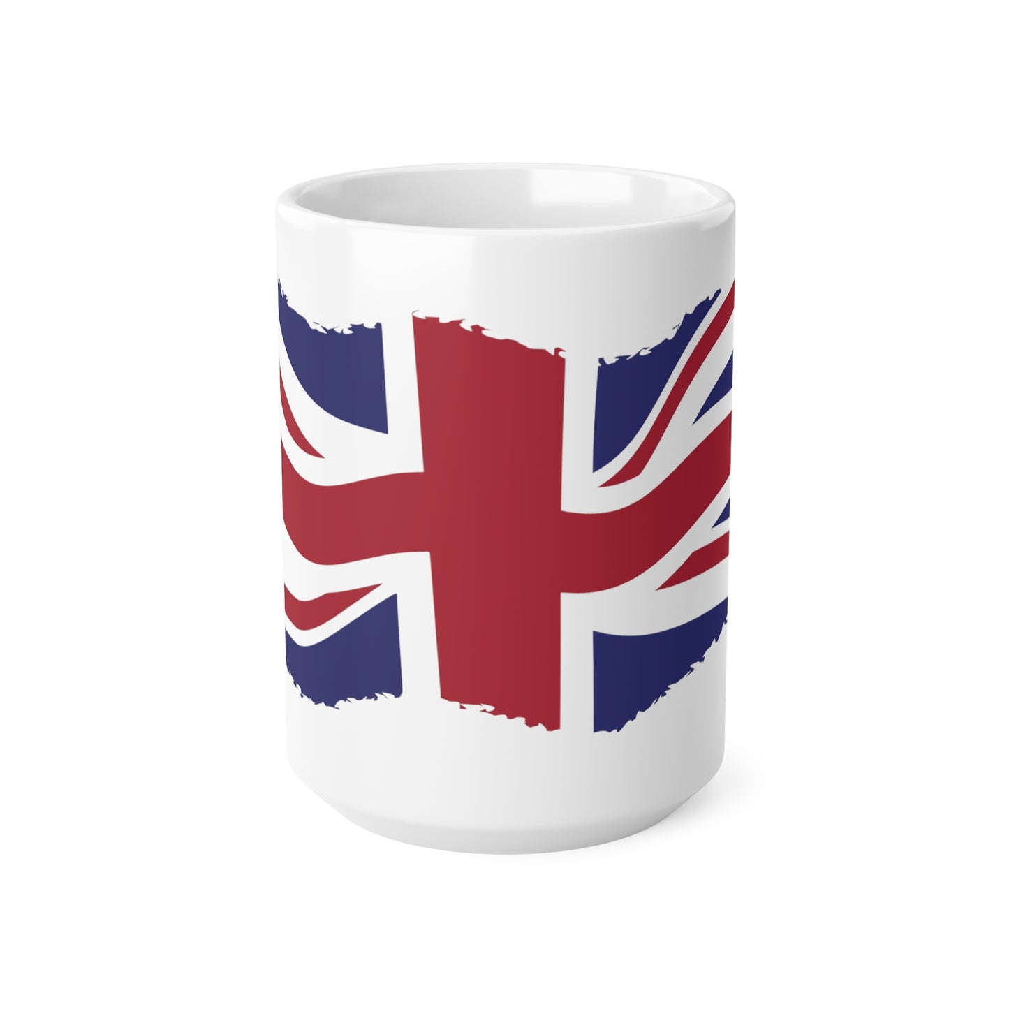 Union Jack Flag Grunge Wrap Around Coffee Mug