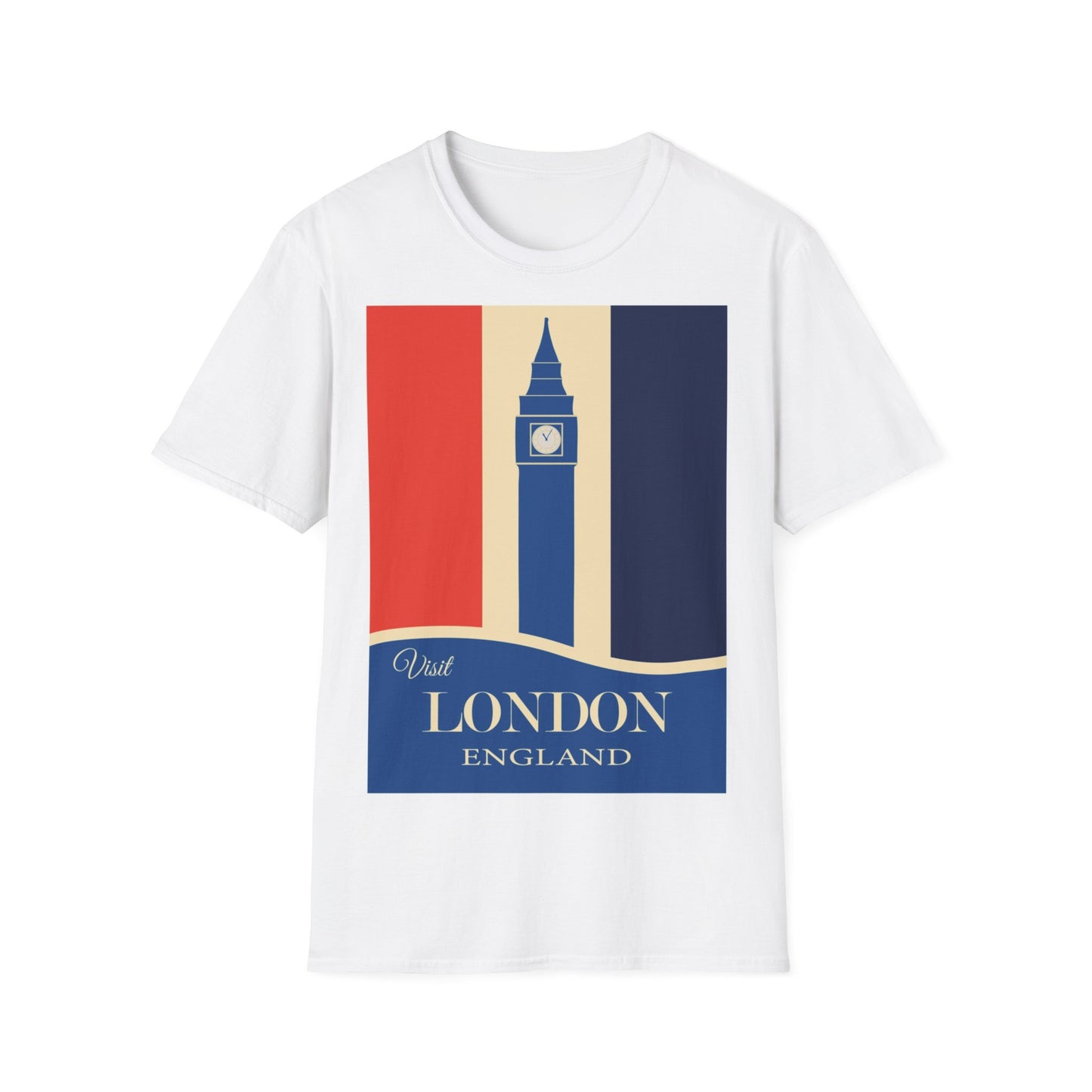 Visit London England Travel Poster Big Ben T-Shirt