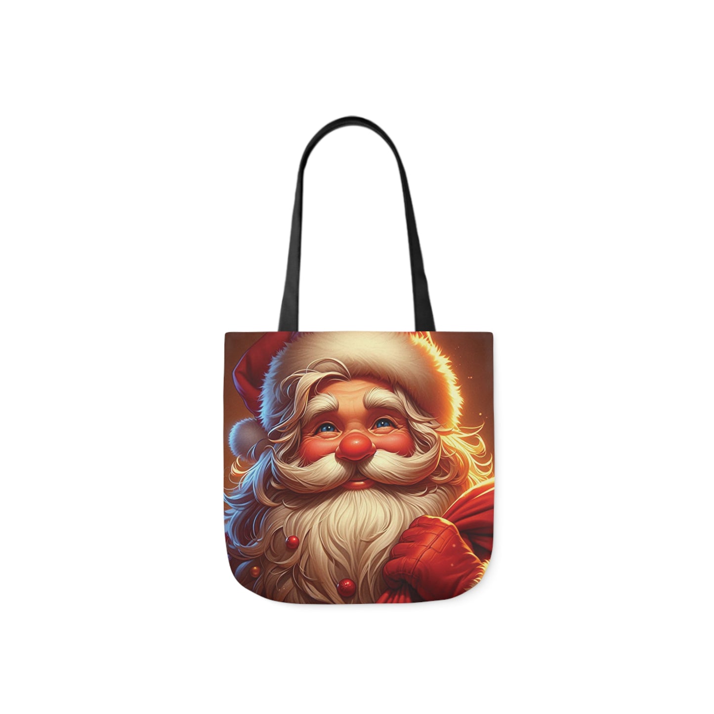 Jolly Saint Nick Christmas Santa Claus Shoulder Tote Bag