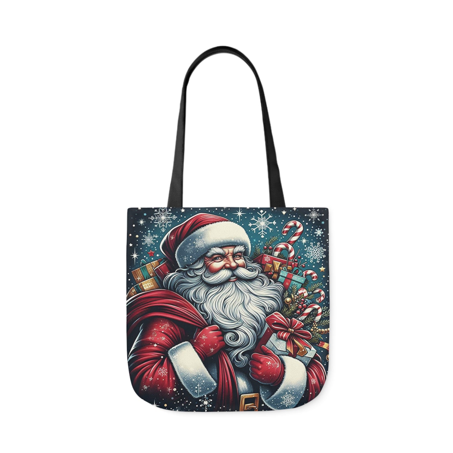 Gifting Santa Claus Night Before Christmas Shoulder Tote Bag