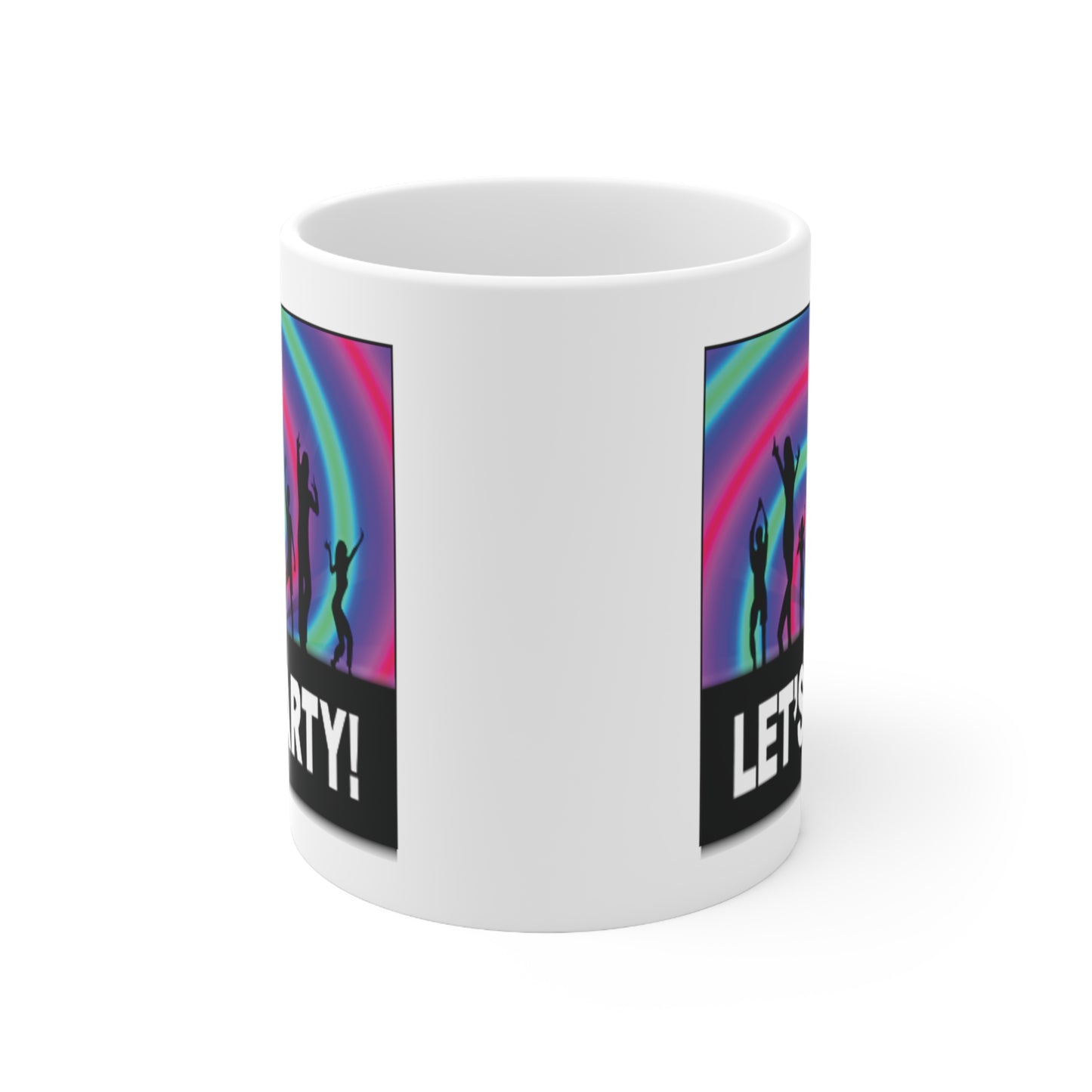 Let's Party Rainbow Dancers Coffee Mug