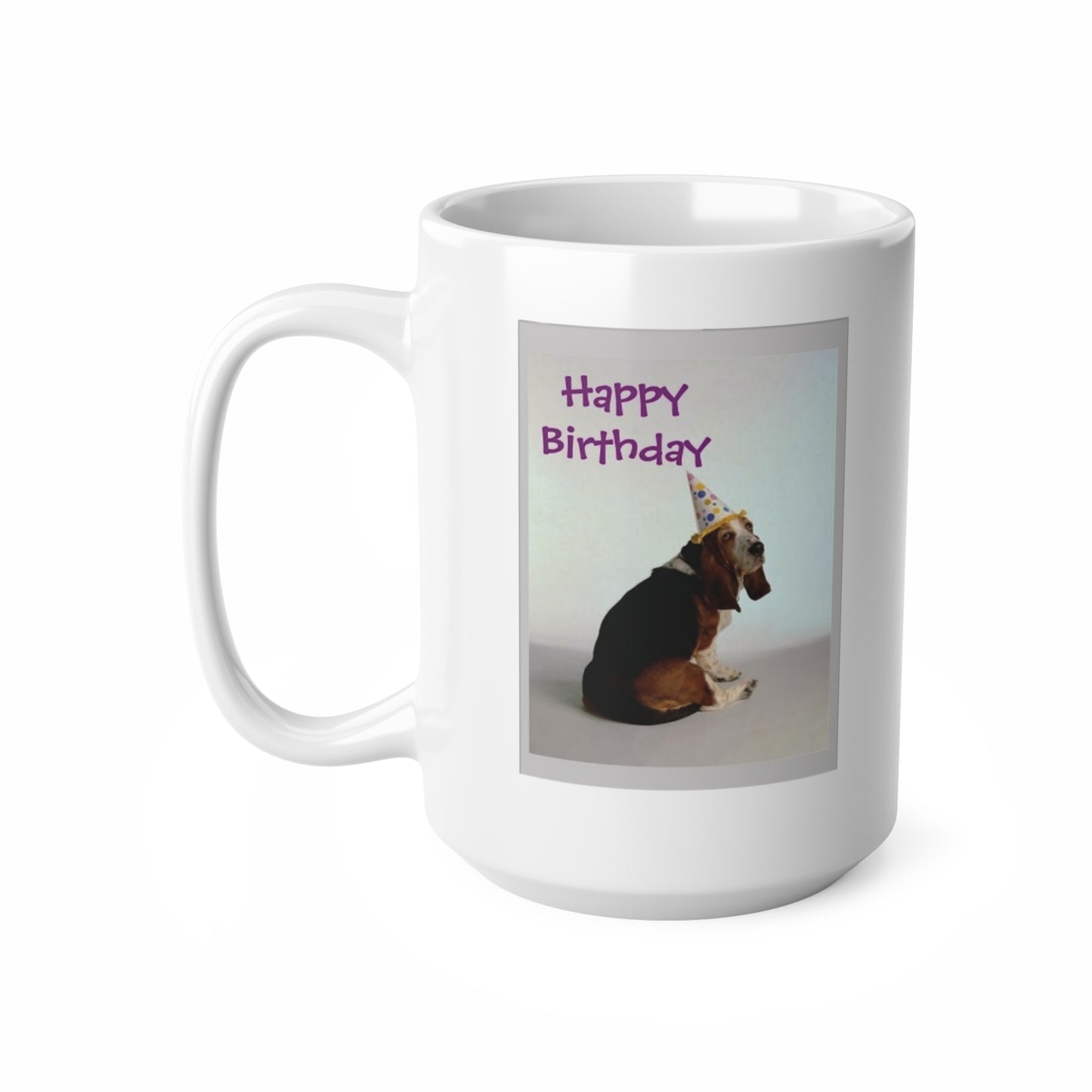 Happy Birthday Basset Dog Coffee Mug