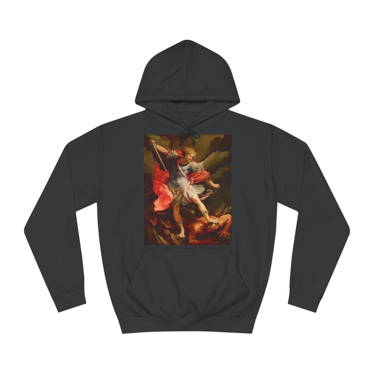 Archangel Michael Defeating Satan Christian Warrior Hoodie