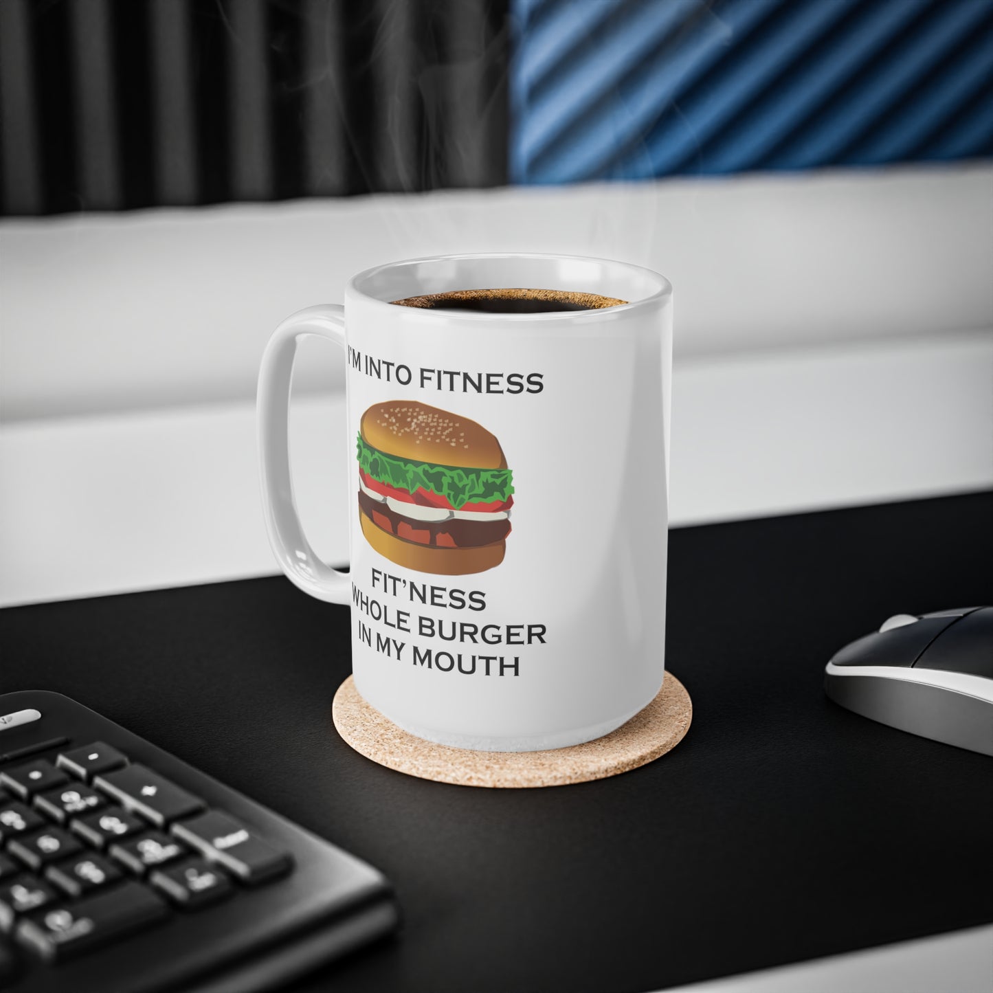 I’m Into Fitness Burger Coffee Mug