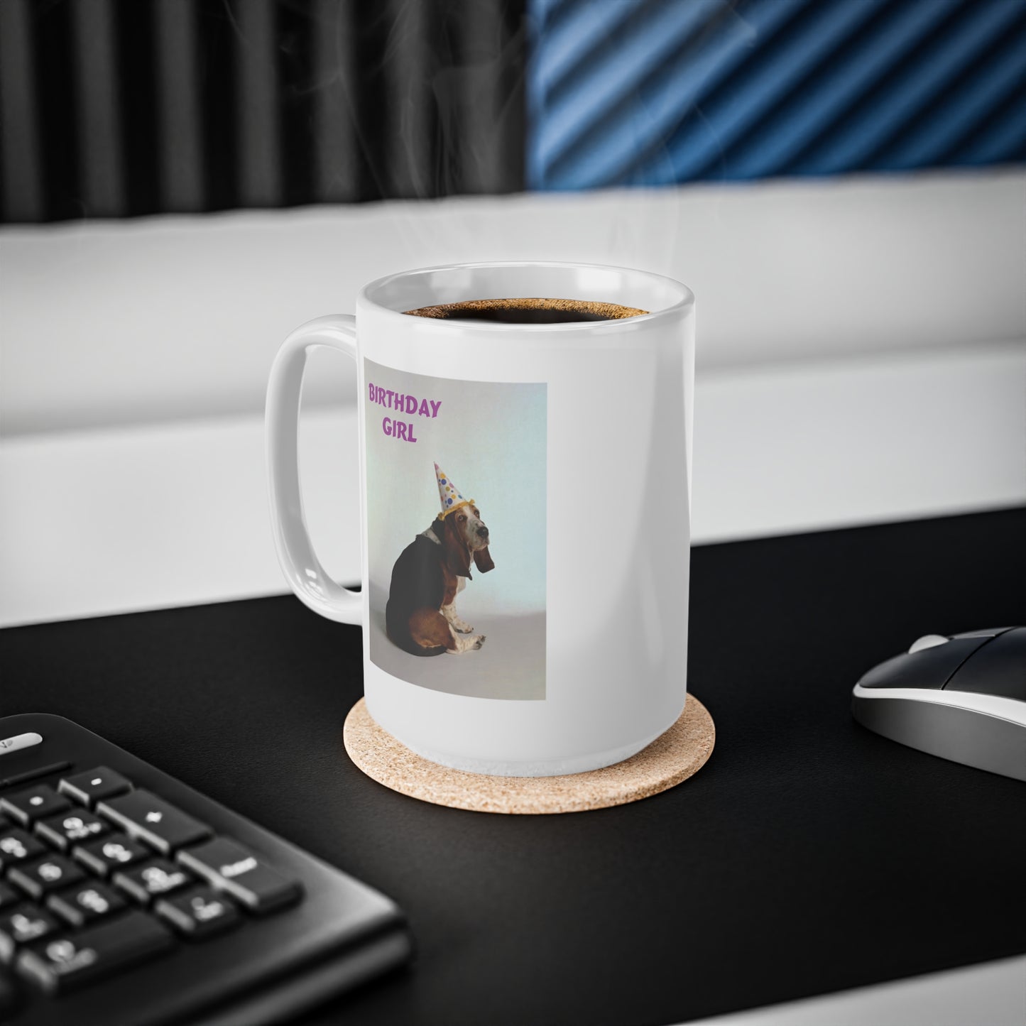 Birthday Girl Basset Dog Coffee Mug