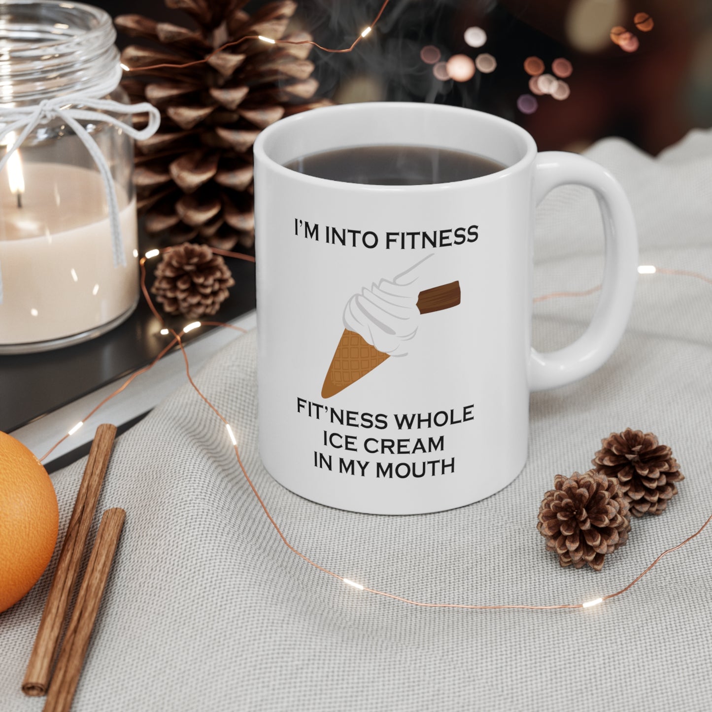 I’m Into Fitness Ice Cream Coffee Mug