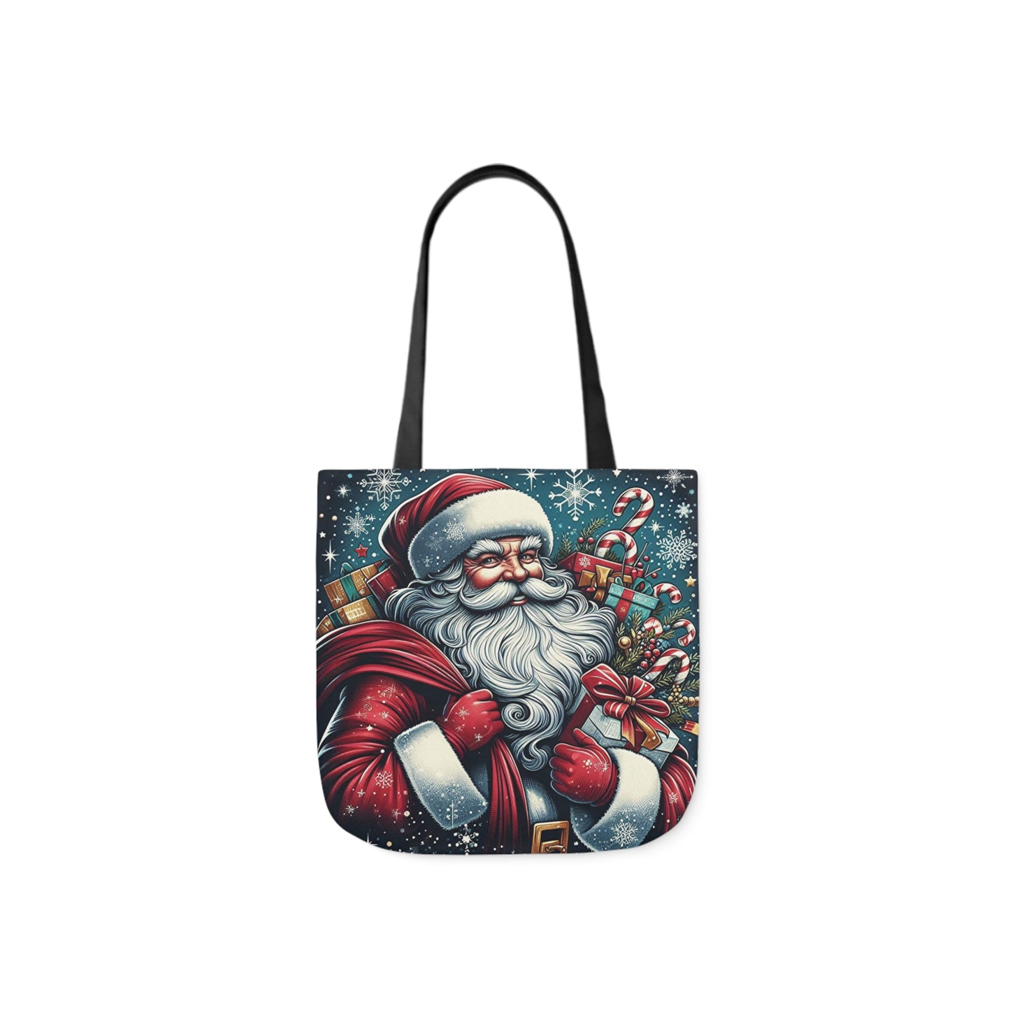 Gifting Santa Claus Night Before Christmas Shoulder Tote Bag