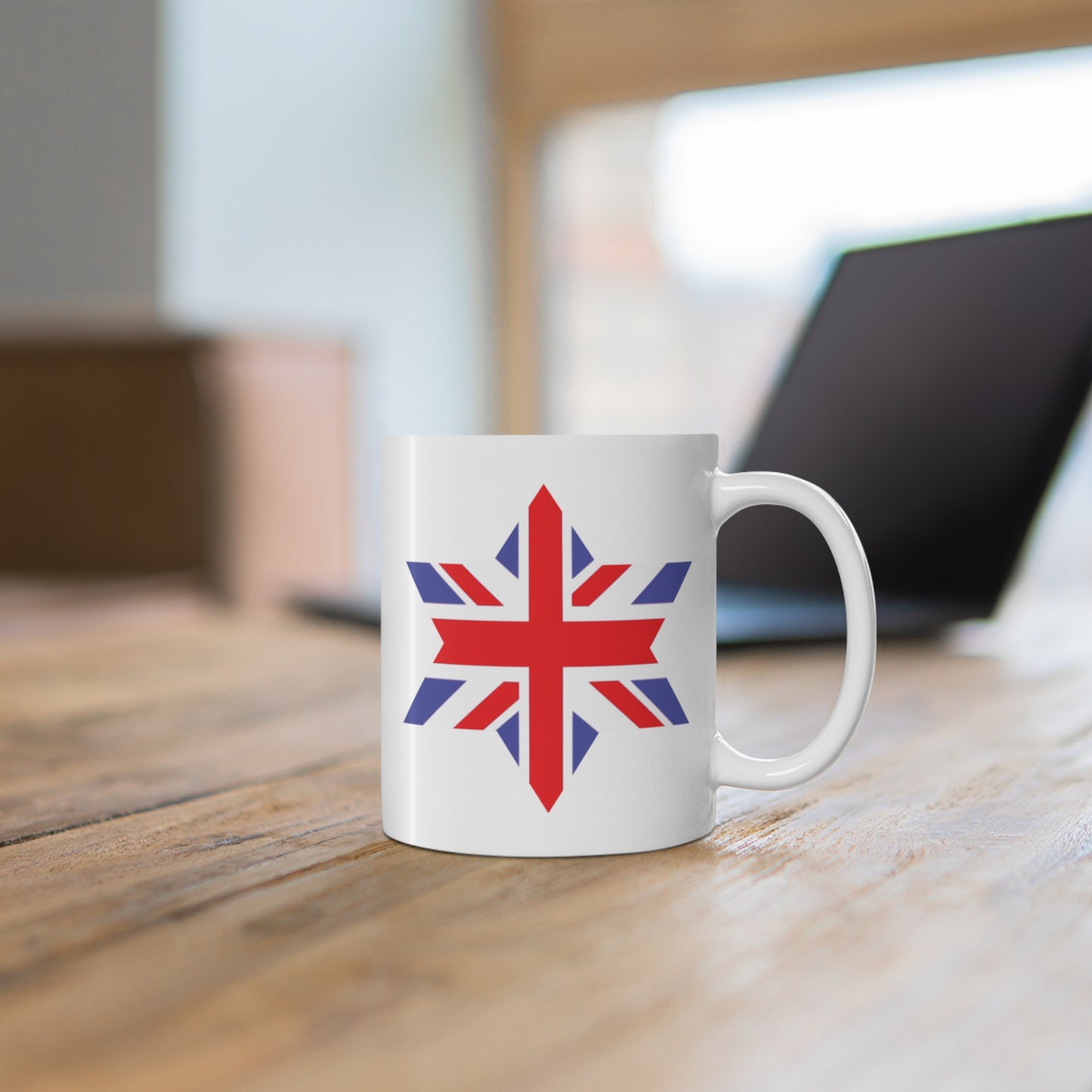 Union Jack Flag Star Coffee Mug