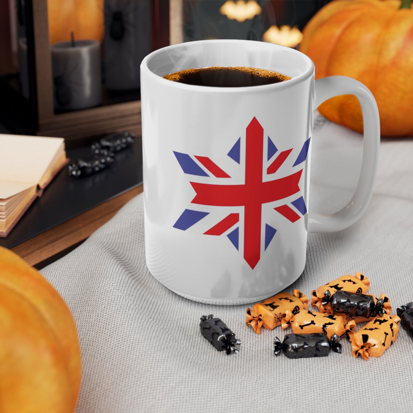 Union Jack Flag Star Coffee Mug