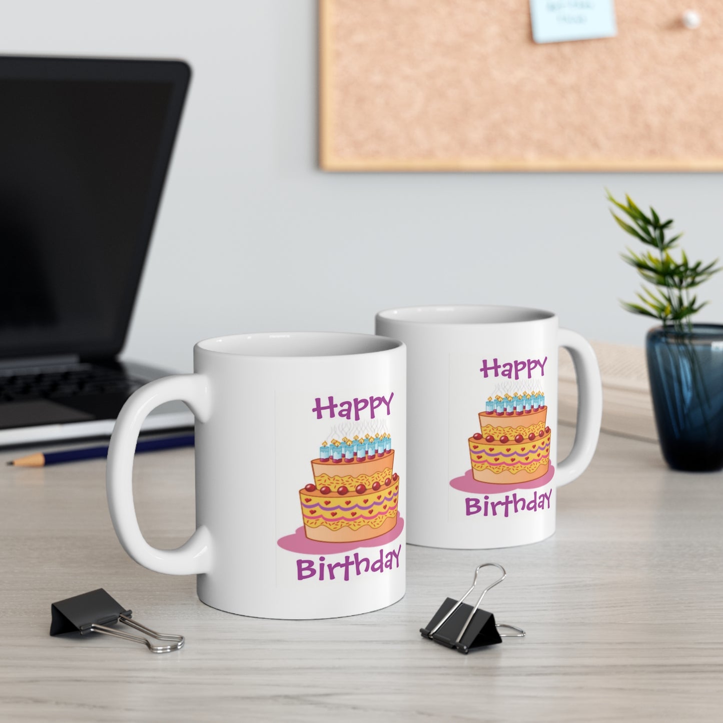 Happy Birthday Big Cake Coffee Mug