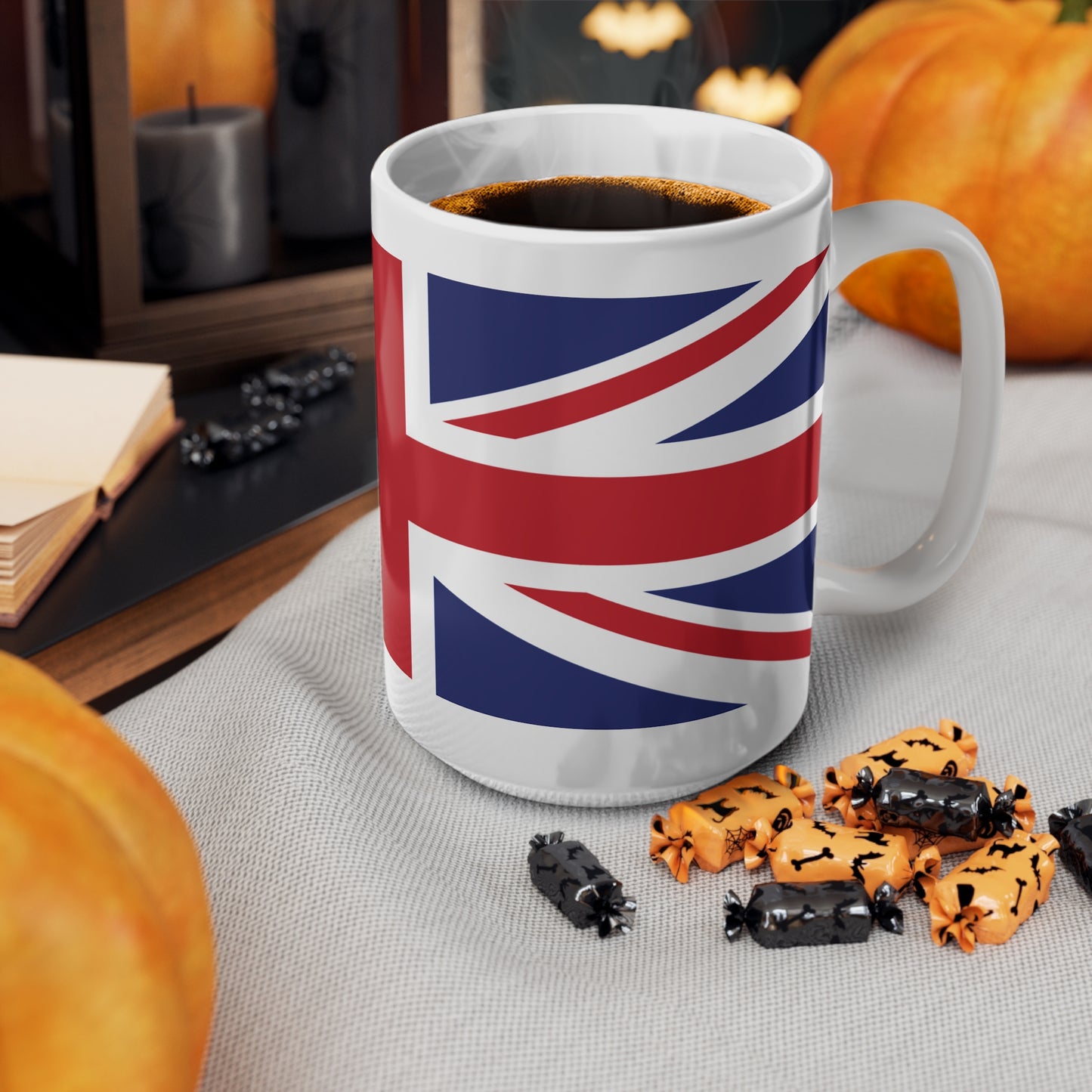 Union Jack British Flag United Kingdom Wrap Around Coffee Mug