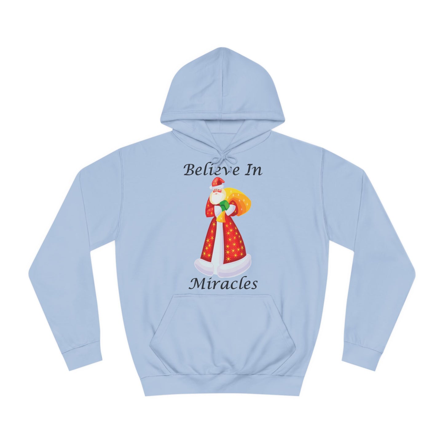 Believe In Miracles Santa Stars Christmas Hoodie