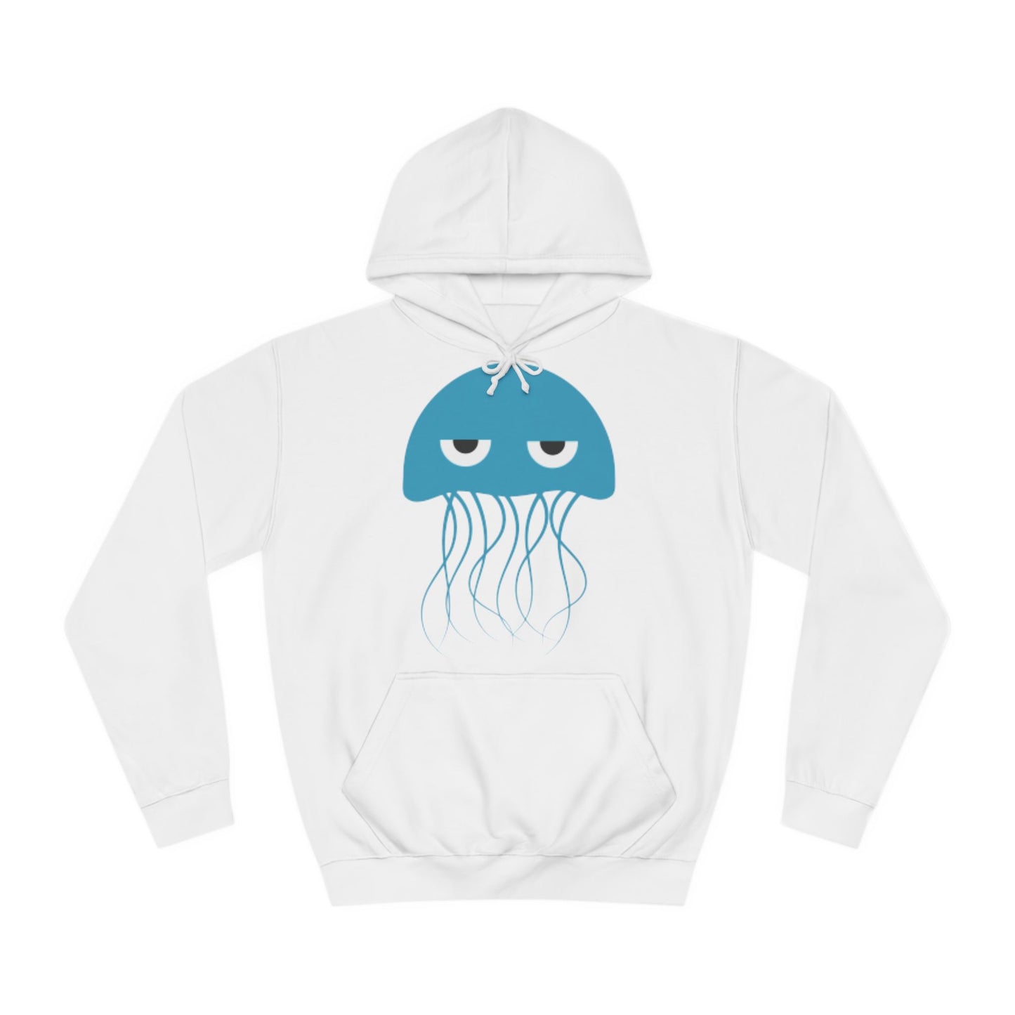 Grumpy Blue Jellyfish Hoodie