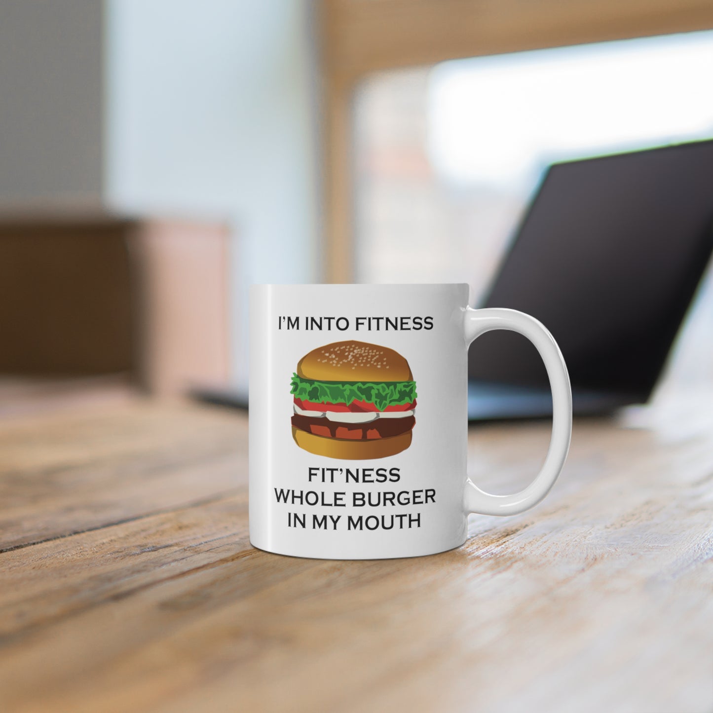 I’m Into Fitness Burger Coffee Mug