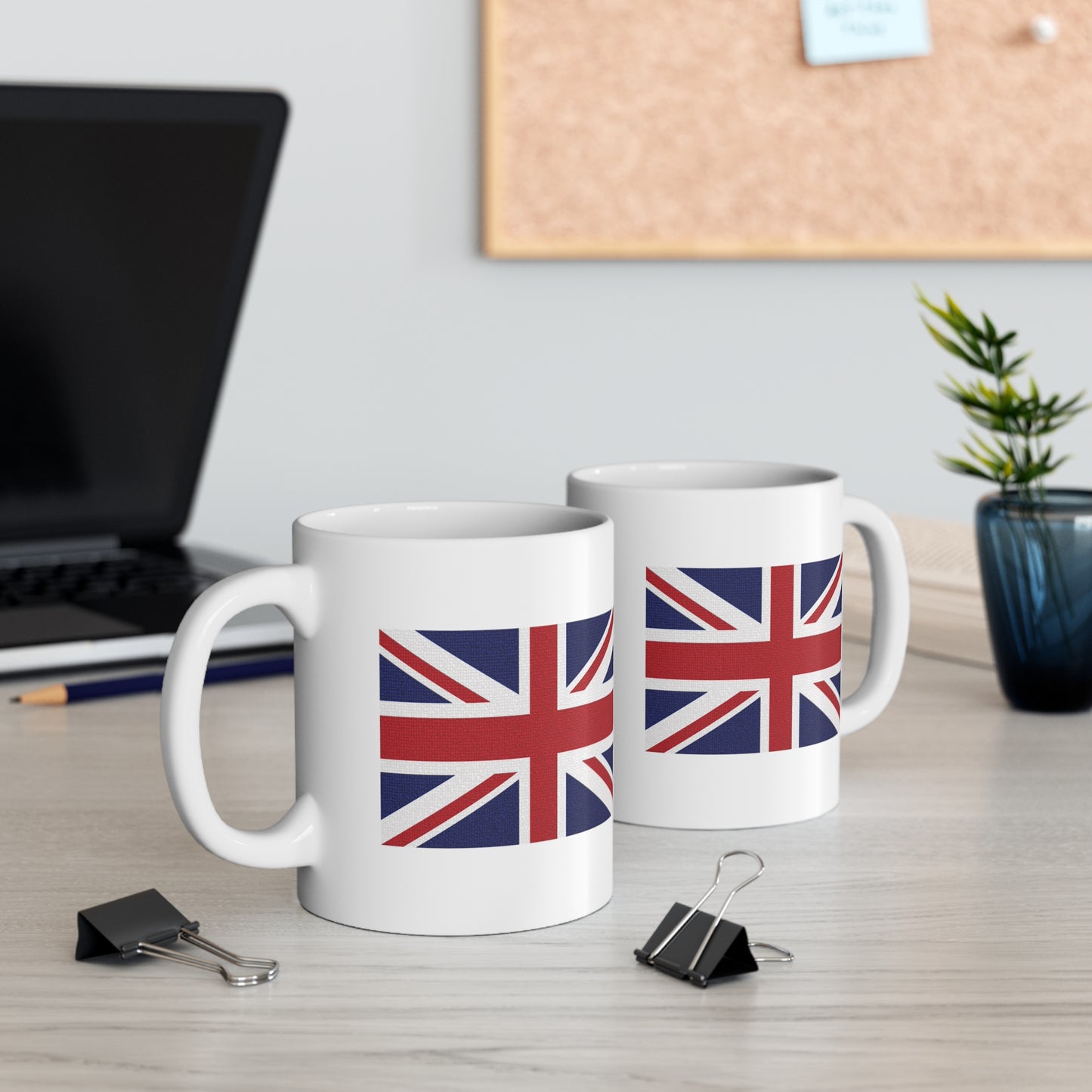 Union Jack Flag Mosaic Coffee Mug