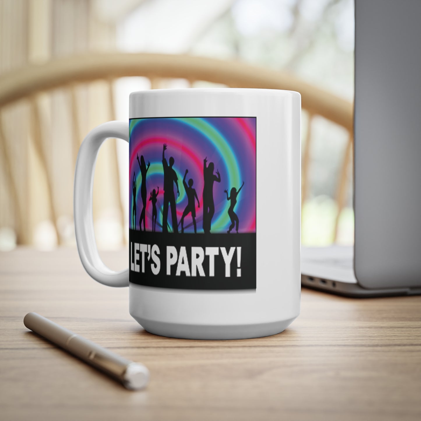 Let's Party Rainbow Dancers Coffee Mug