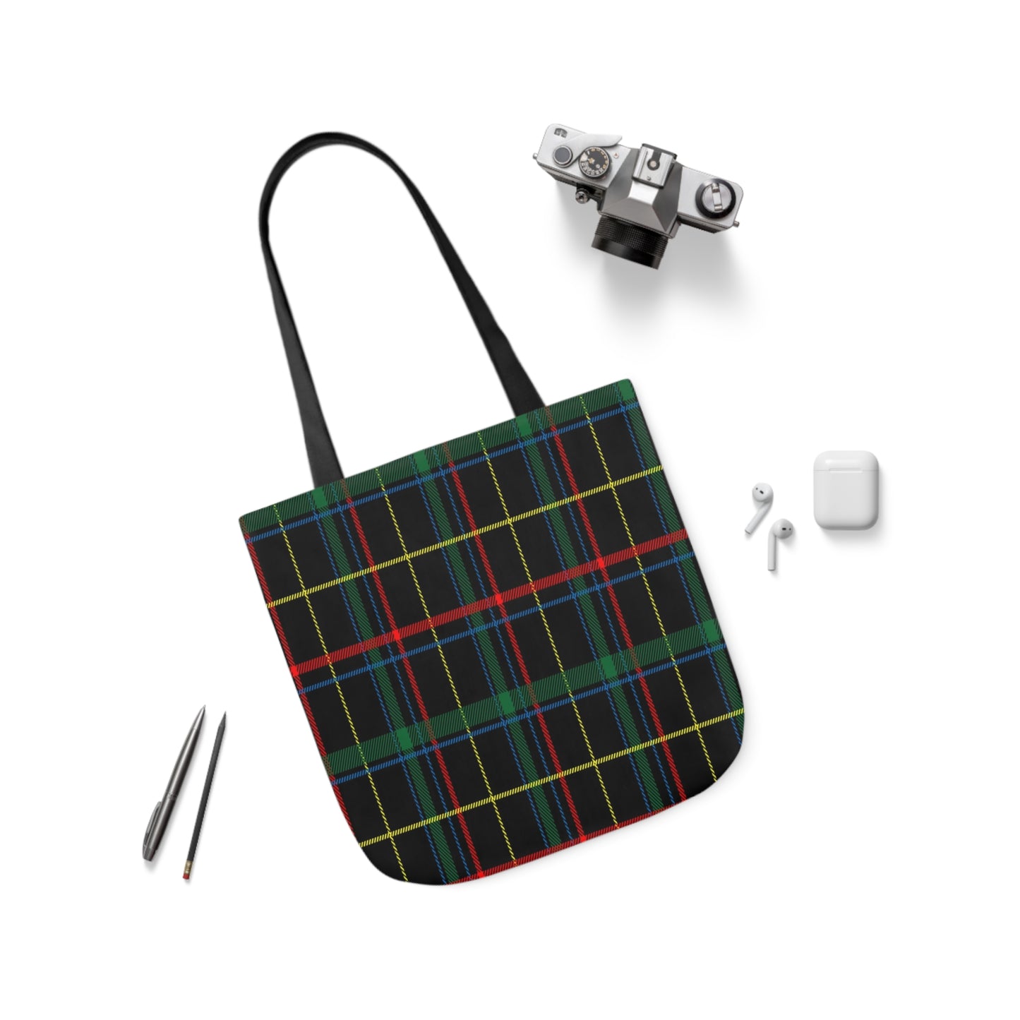 Ancient Hunting Tartan Shoulder Tote Bag