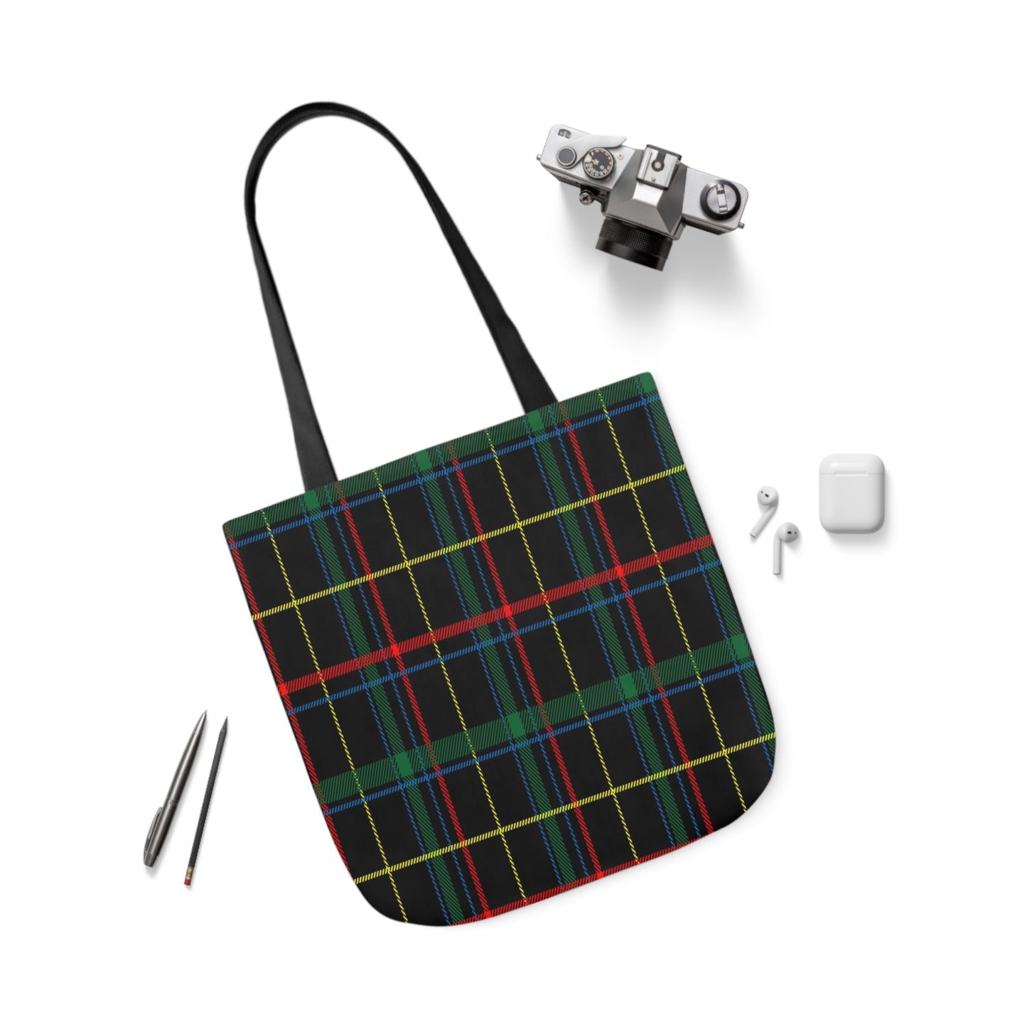 Ancient Hunting Tartan Shoulder Tote Bag