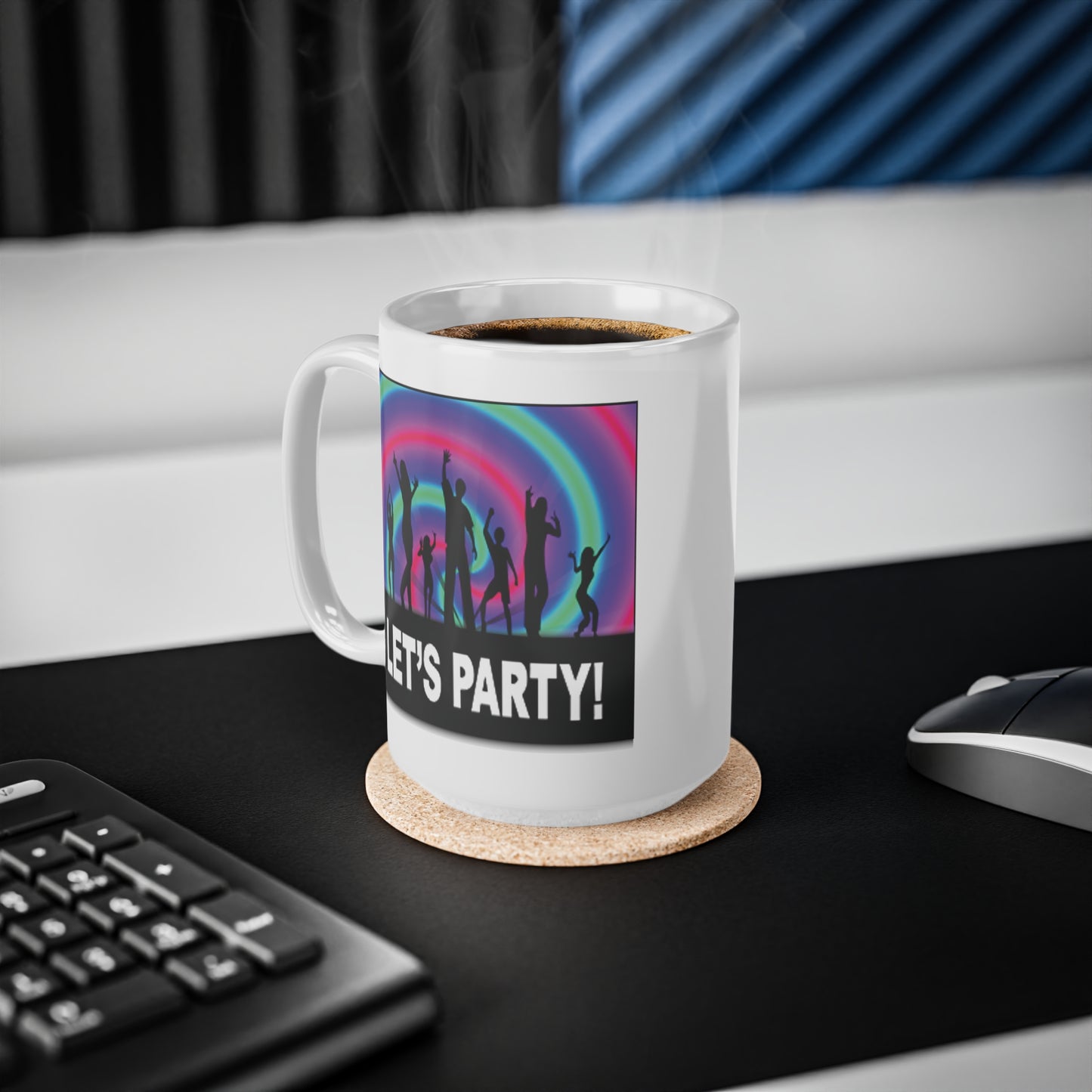 Let's Party Rainbow Dancers Coffee Mug