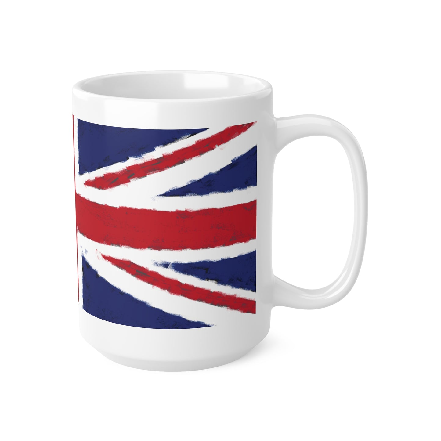 Union Jack Flag Chalk Wrap Around Coffee Mug