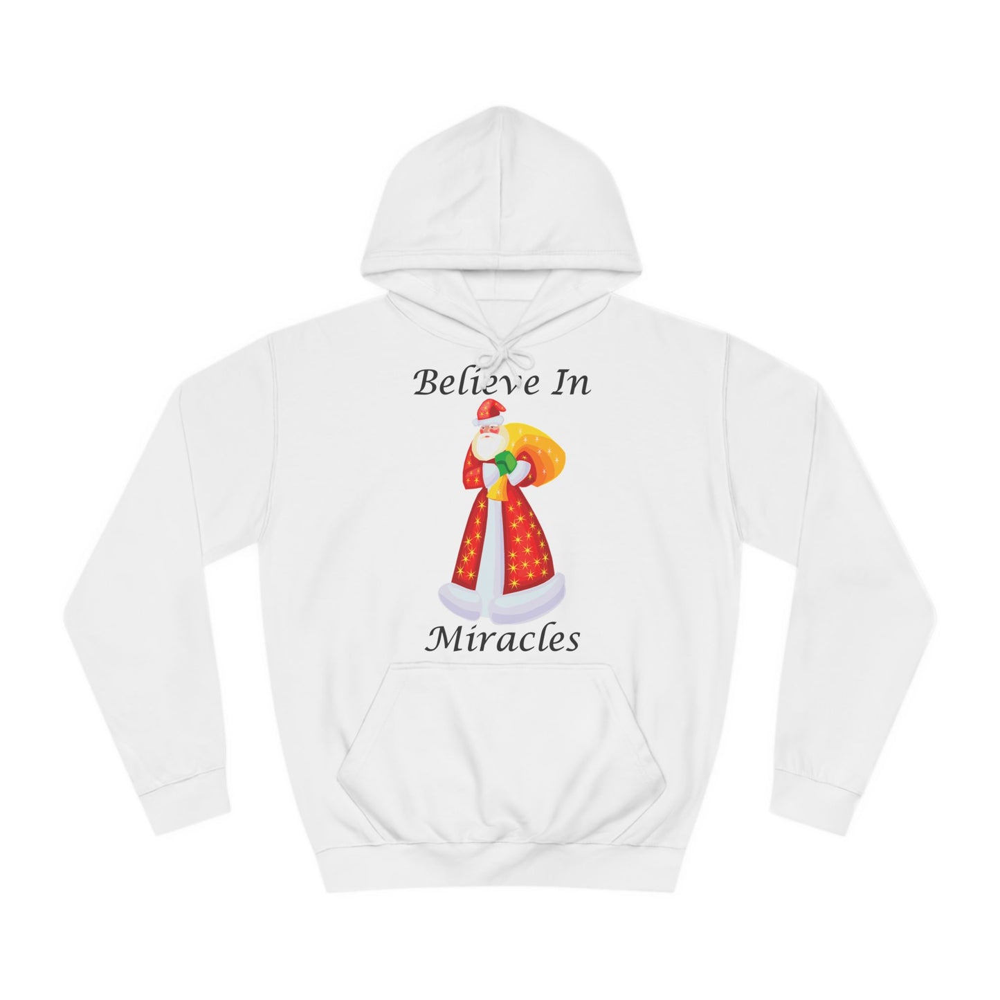 Believe In Miracles Santa Stars Christmas Hoodie