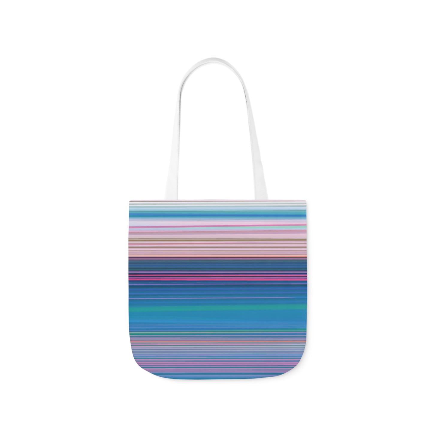 Ocean Sunrise Stripes Pattern Shoulder Tote Bag